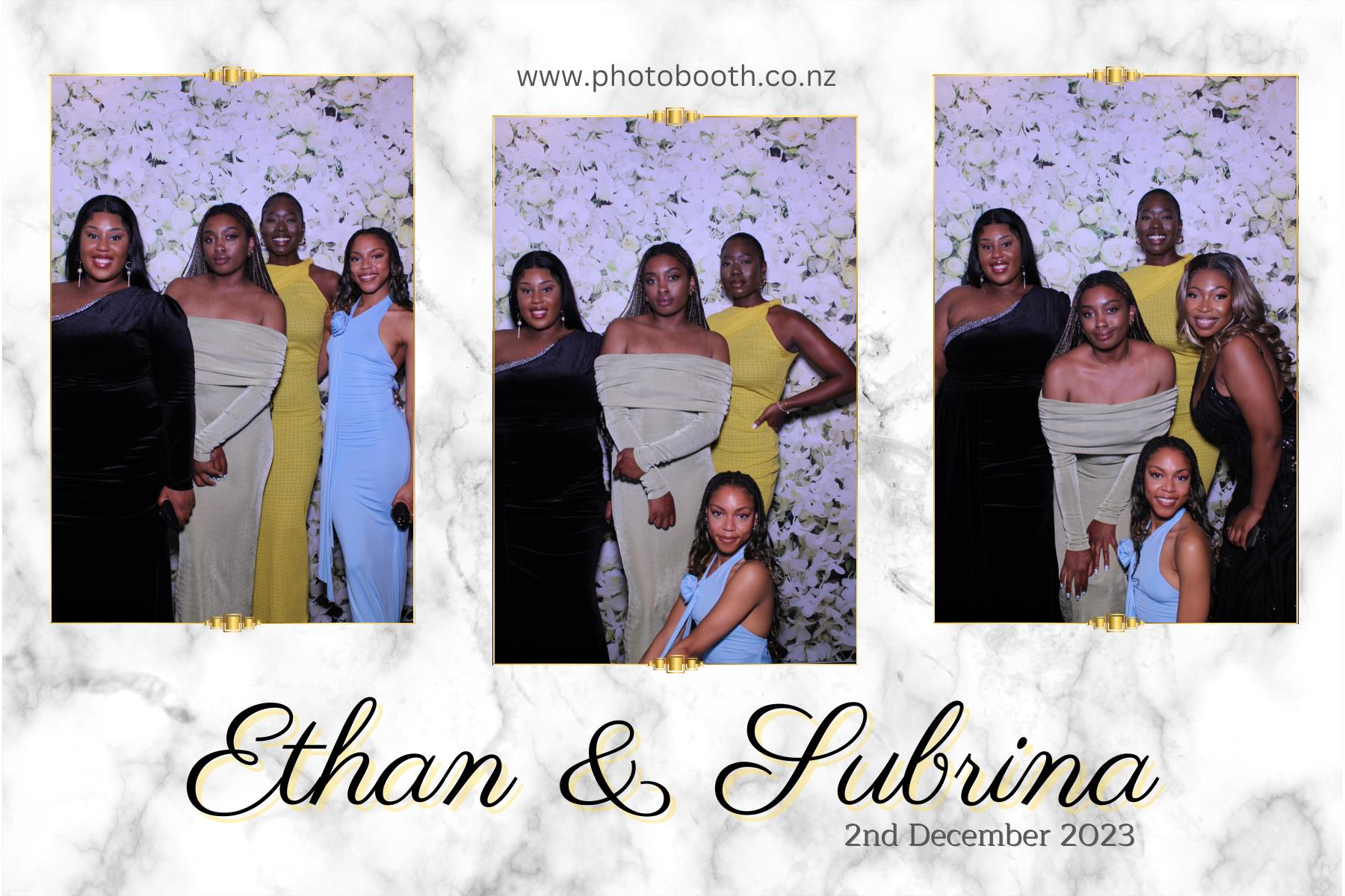 Ethan and Subrina's Wedding | View more photos from the event at gallery.photobooth.co.nz/u/SelfieCentral/Ethan-and-Subrinas-Wedding
