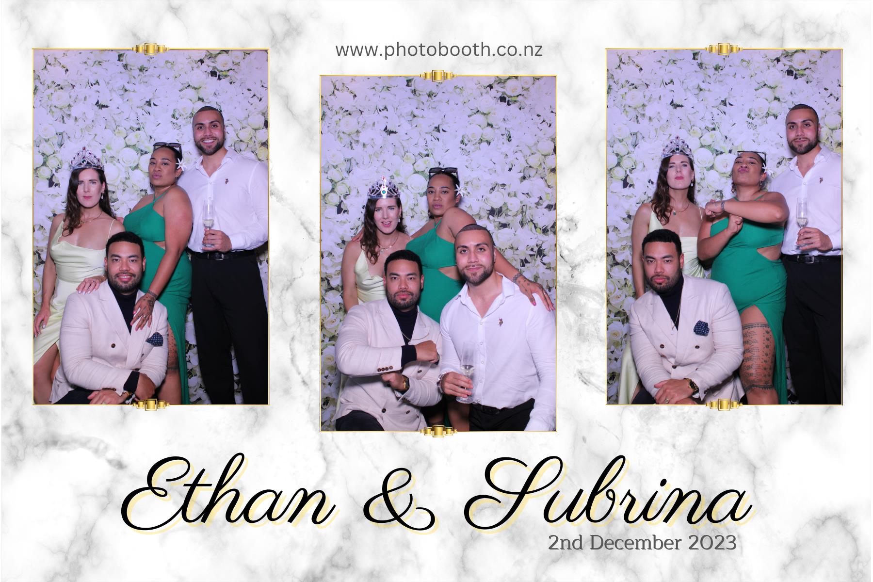 Ethan and Subrina's Wedding | View more photos from the event at gallery.photobooth.co.nz/u/SelfieCentral/Ethan-and-Subrinas-Wedding