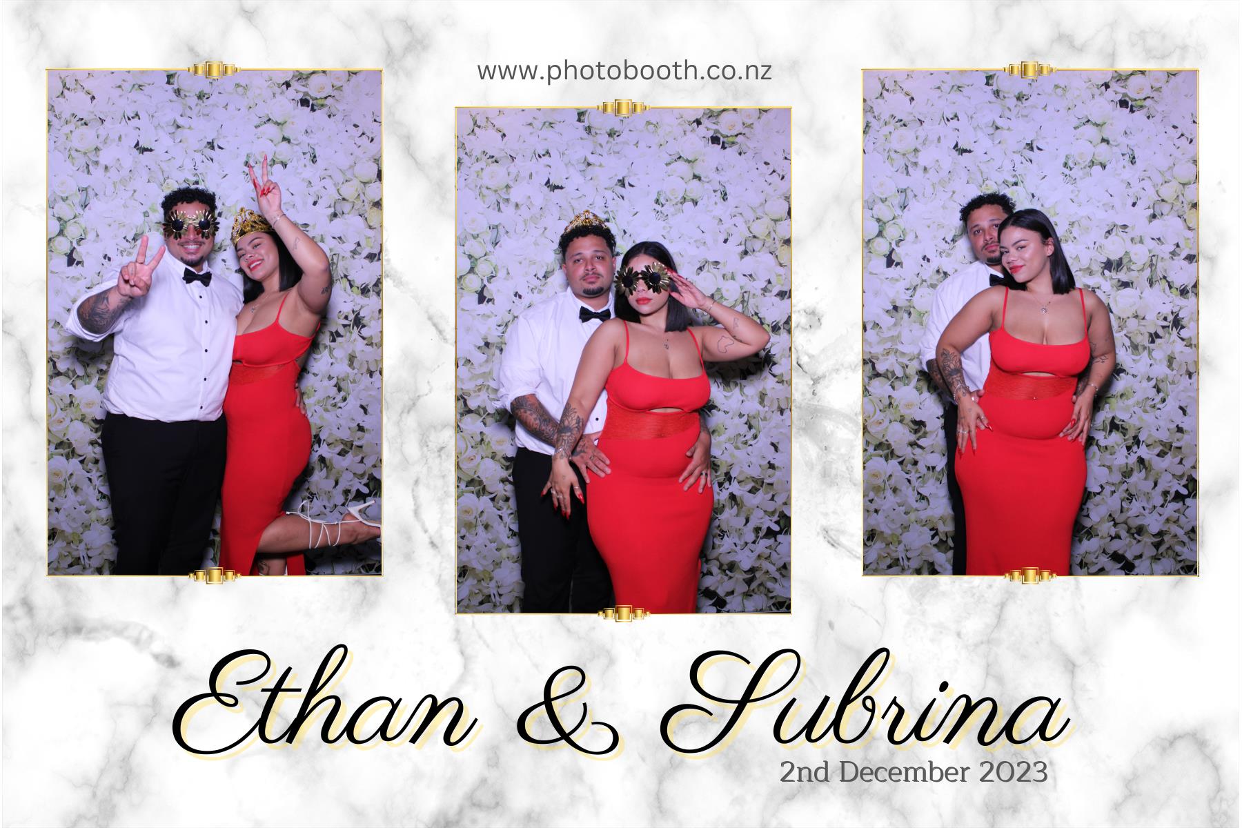 Ethan and Subrina's Wedding | View more photos from the event at gallery.photobooth.co.nz/u/SelfieCentral/Ethan-and-Subrinas-Wedding