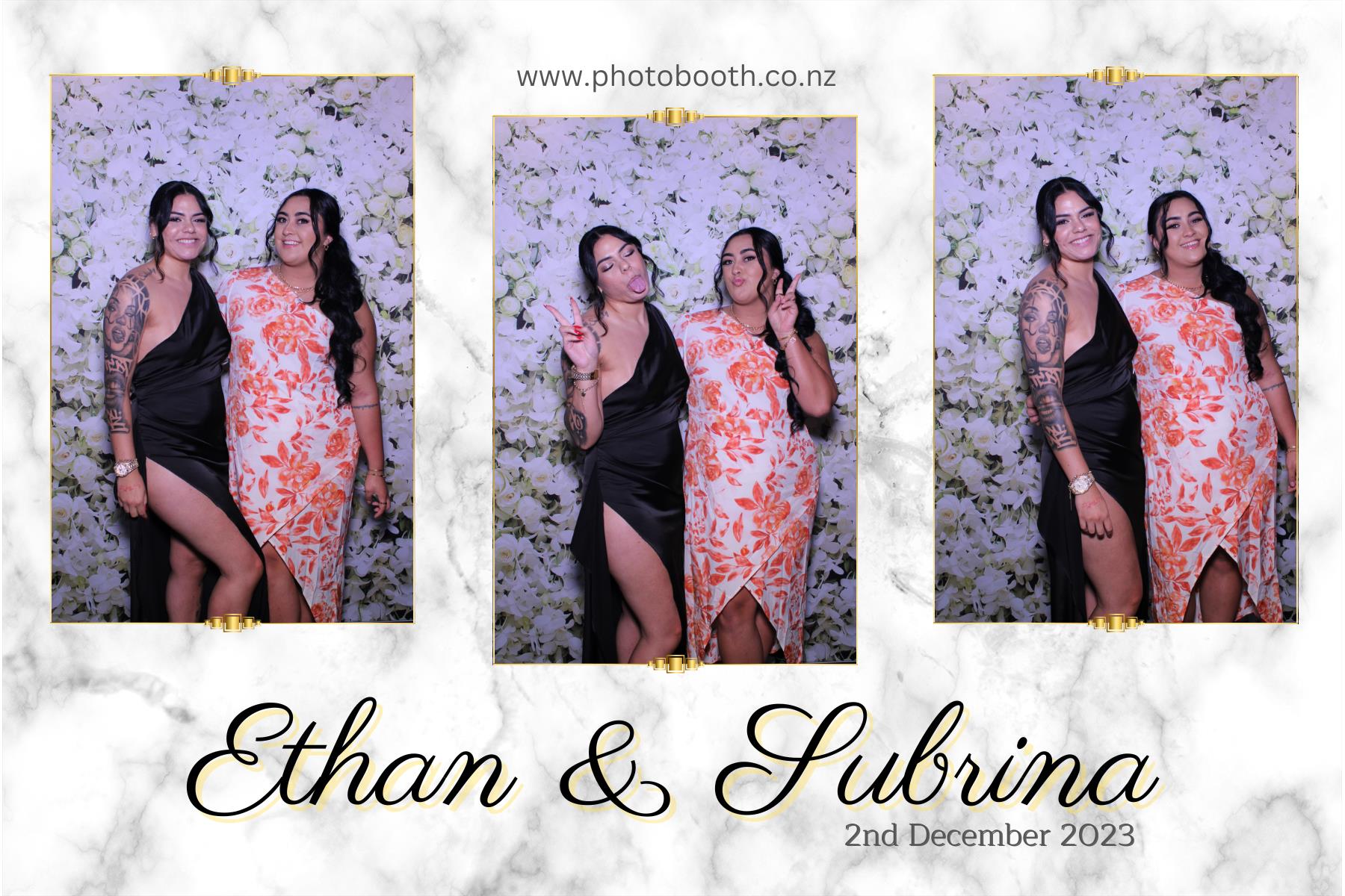 Ethan and Subrina's Wedding | View more photos from the event at gallery.photobooth.co.nz/u/SelfieCentral/Ethan-and-Subrinas-Wedding