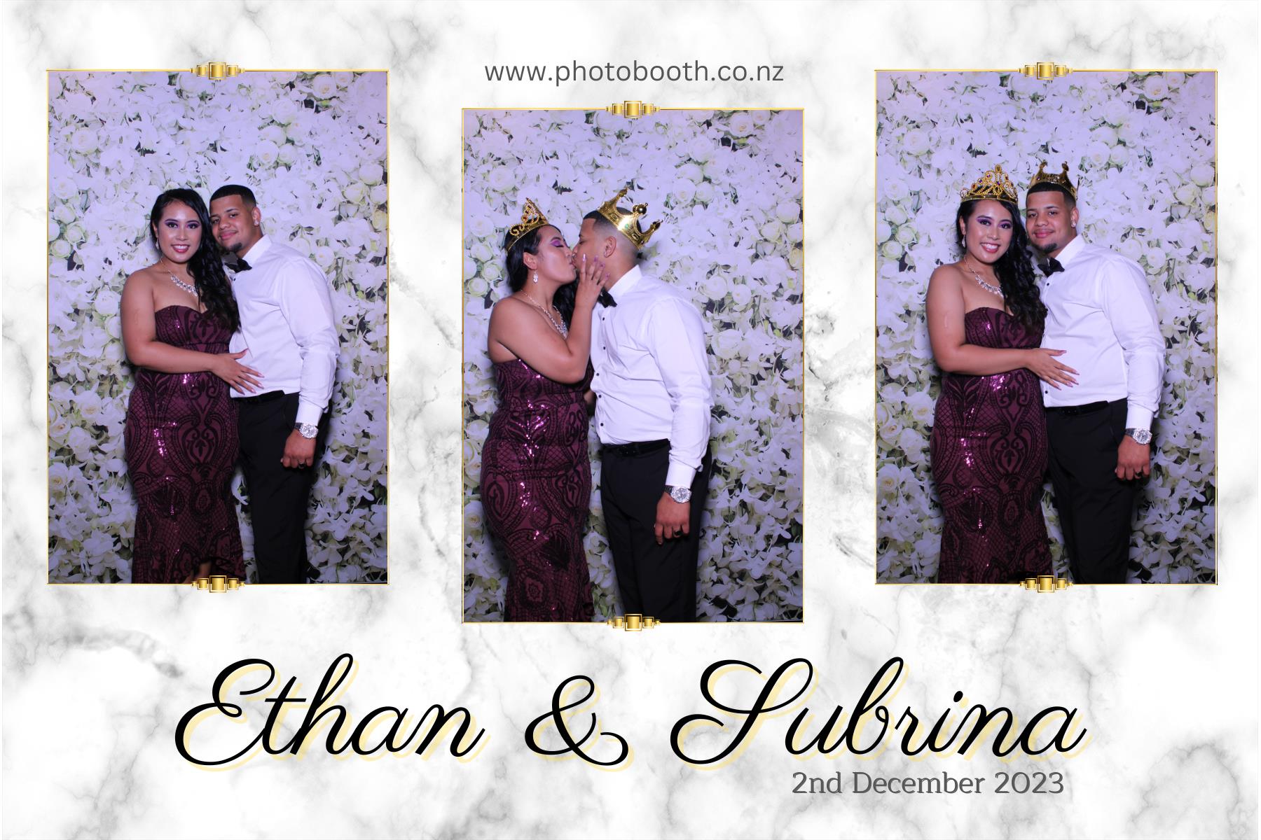 Ethan and Subrina's Wedding | View more photos from the event at gallery.photobooth.co.nz/u/SelfieCentral/Ethan-and-Subrinas-Wedding