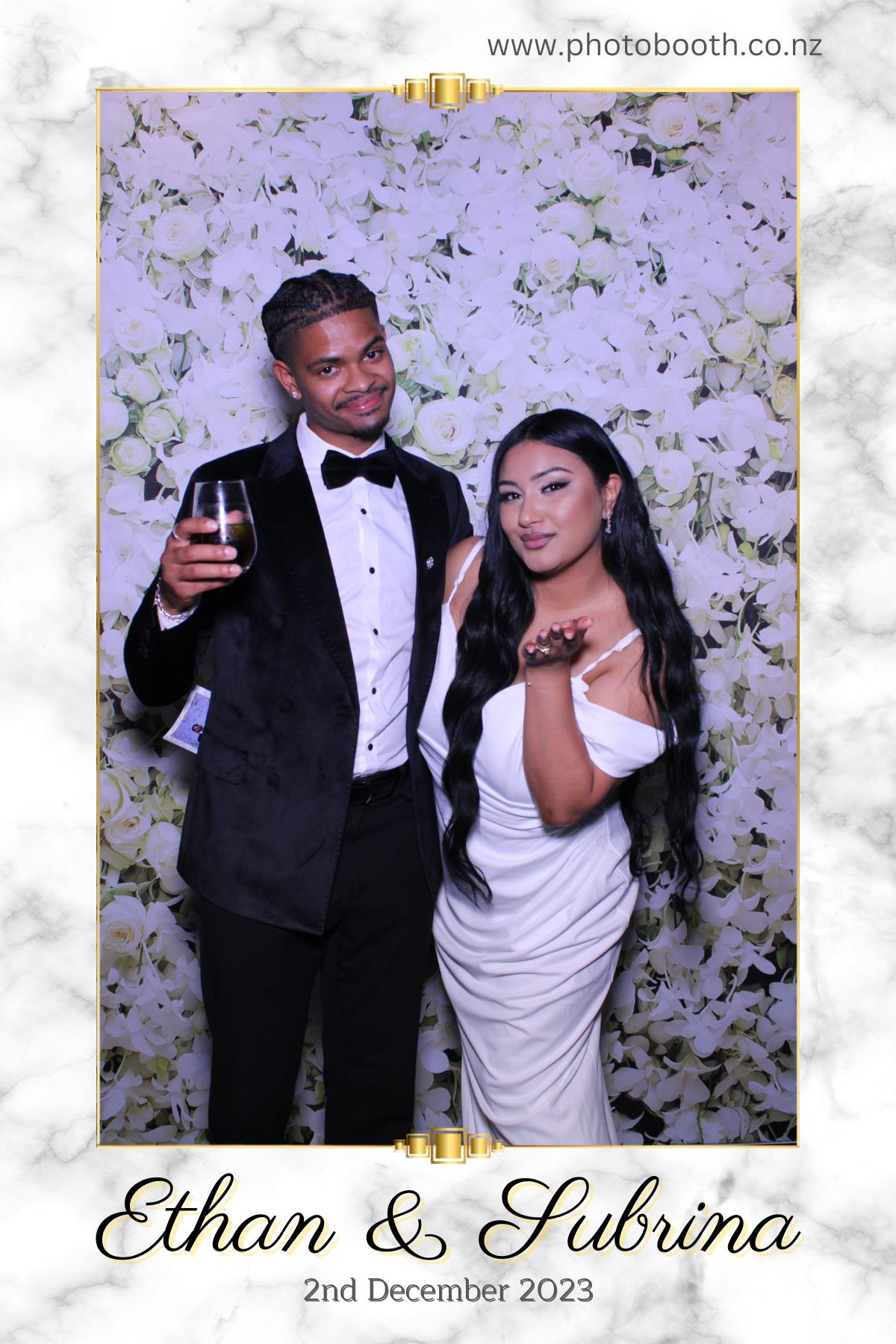 Ethan and Subrina's Wedding | View more photos from the event at gallery.photobooth.co.nz/u/SelfieCentral/Ethan-and-Subrinas-Wedding