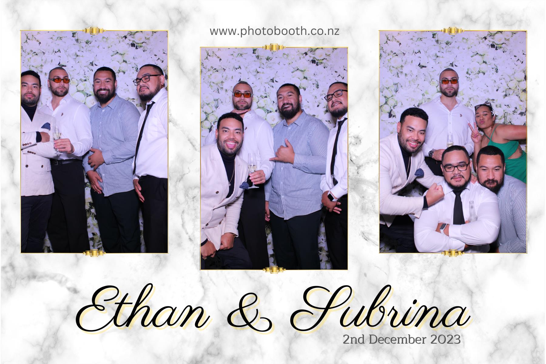 Ethan and Subrina's Wedding | View more photos from the event at gallery.photobooth.co.nz/u/SelfieCentral/Ethan-and-Subrinas-Wedding