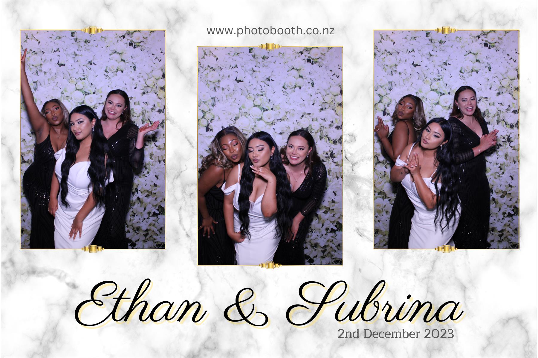 Ethan and Subrina's Wedding | View more photos from the event at gallery.photobooth.co.nz/u/SelfieCentral/Ethan-and-Subrinas-Wedding