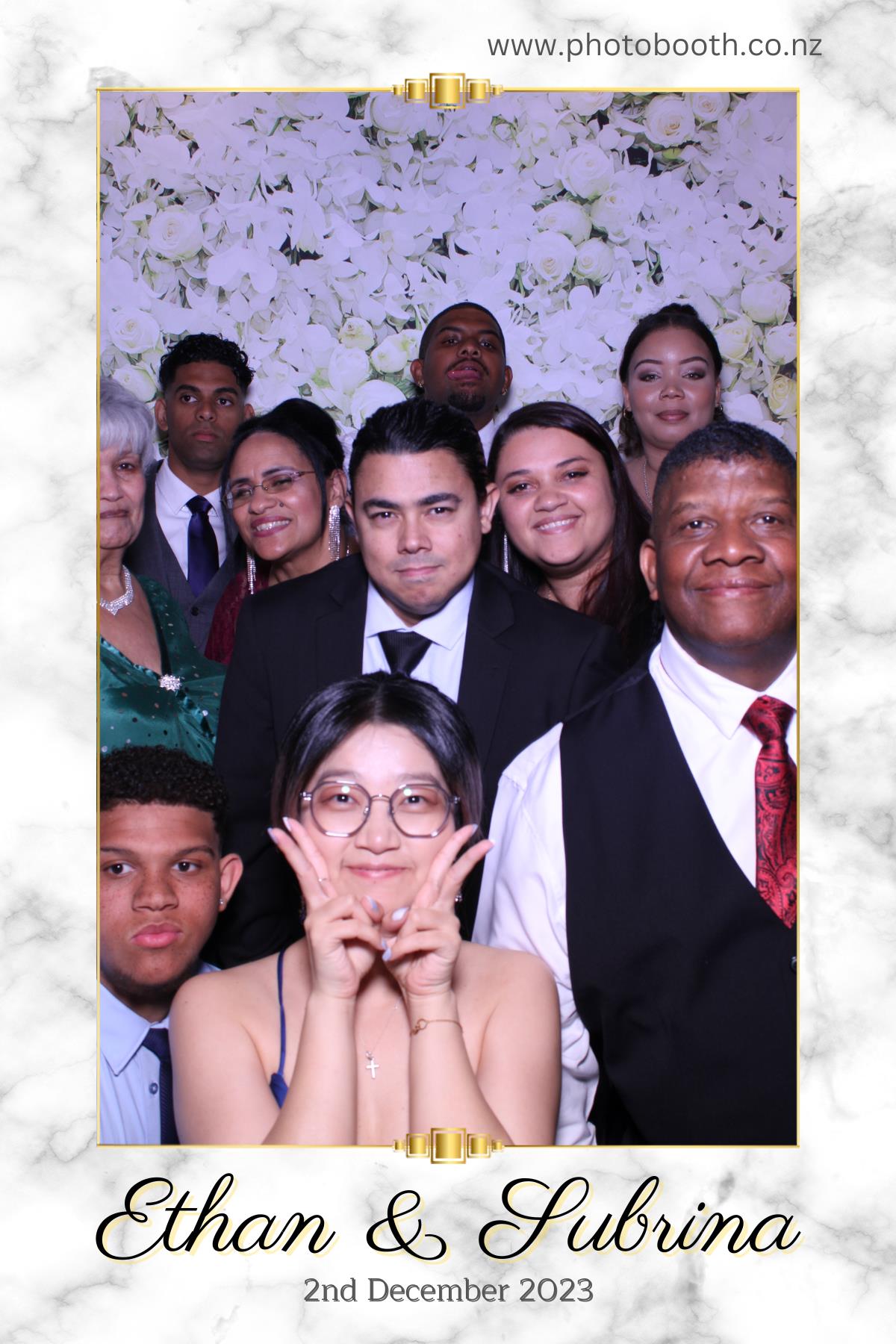 Ethan and Subrina's Wedding | View more photos from the event at gallery.photobooth.co.nz/u/SelfieCentral/Ethan-and-Subrinas-Wedding