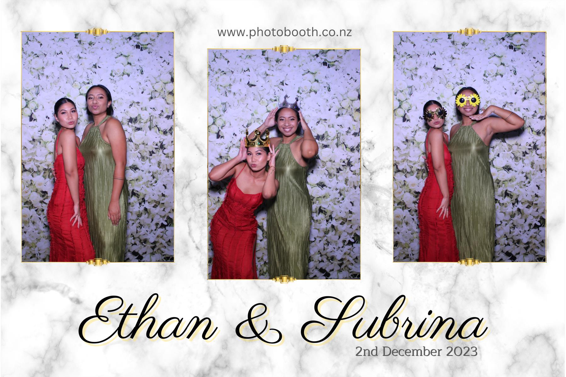 Ethan and Subrina's Wedding | View more photos from the event at gallery.photobooth.co.nz/u/SelfieCentral/Ethan-and-Subrinas-Wedding