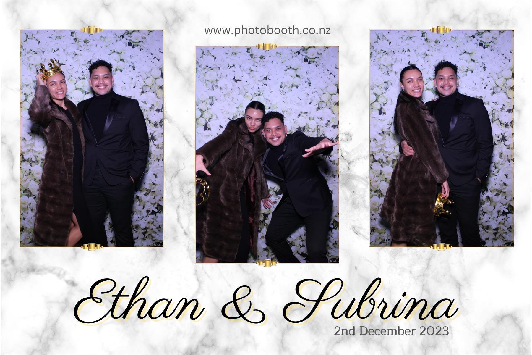 Ethan and Subrina's Wedding | View more photos from the event at gallery.photobooth.co.nz/u/SelfieCentral/Ethan-and-Subrinas-Wedding