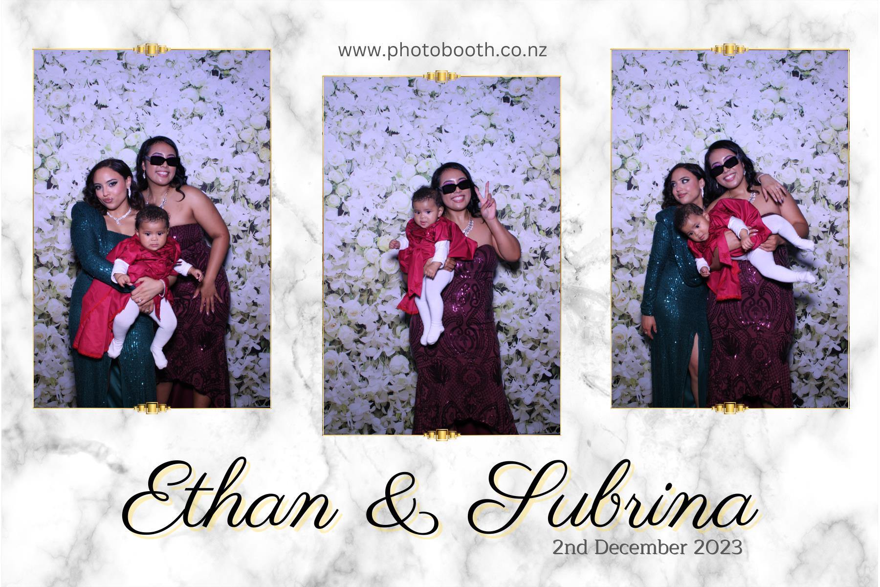 Ethan and Subrina's Wedding | View more photos from the event at gallery.photobooth.co.nz/u/SelfieCentral/Ethan-and-Subrinas-Wedding