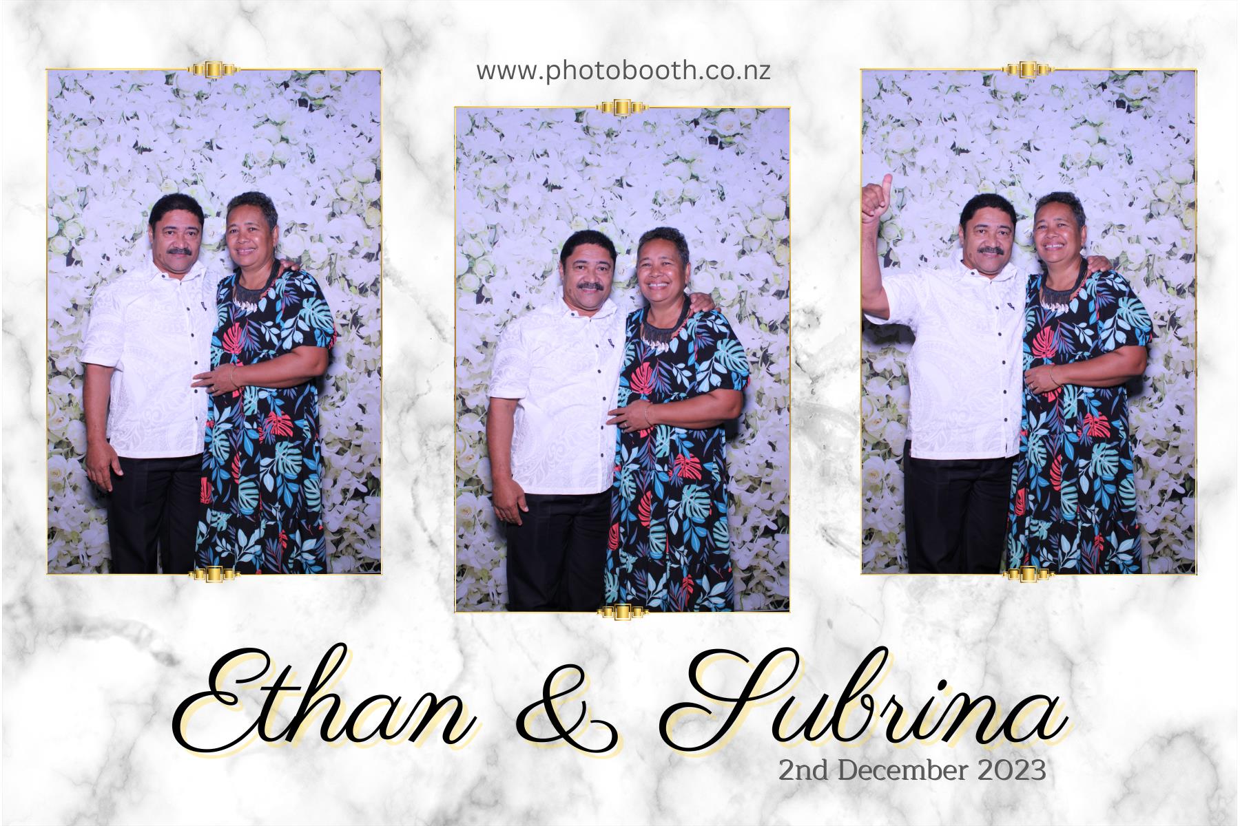 Ethan and Subrina's Wedding | View more photos from the event at gallery.photobooth.co.nz/u/SelfieCentral/Ethan-and-Subrinas-Wedding