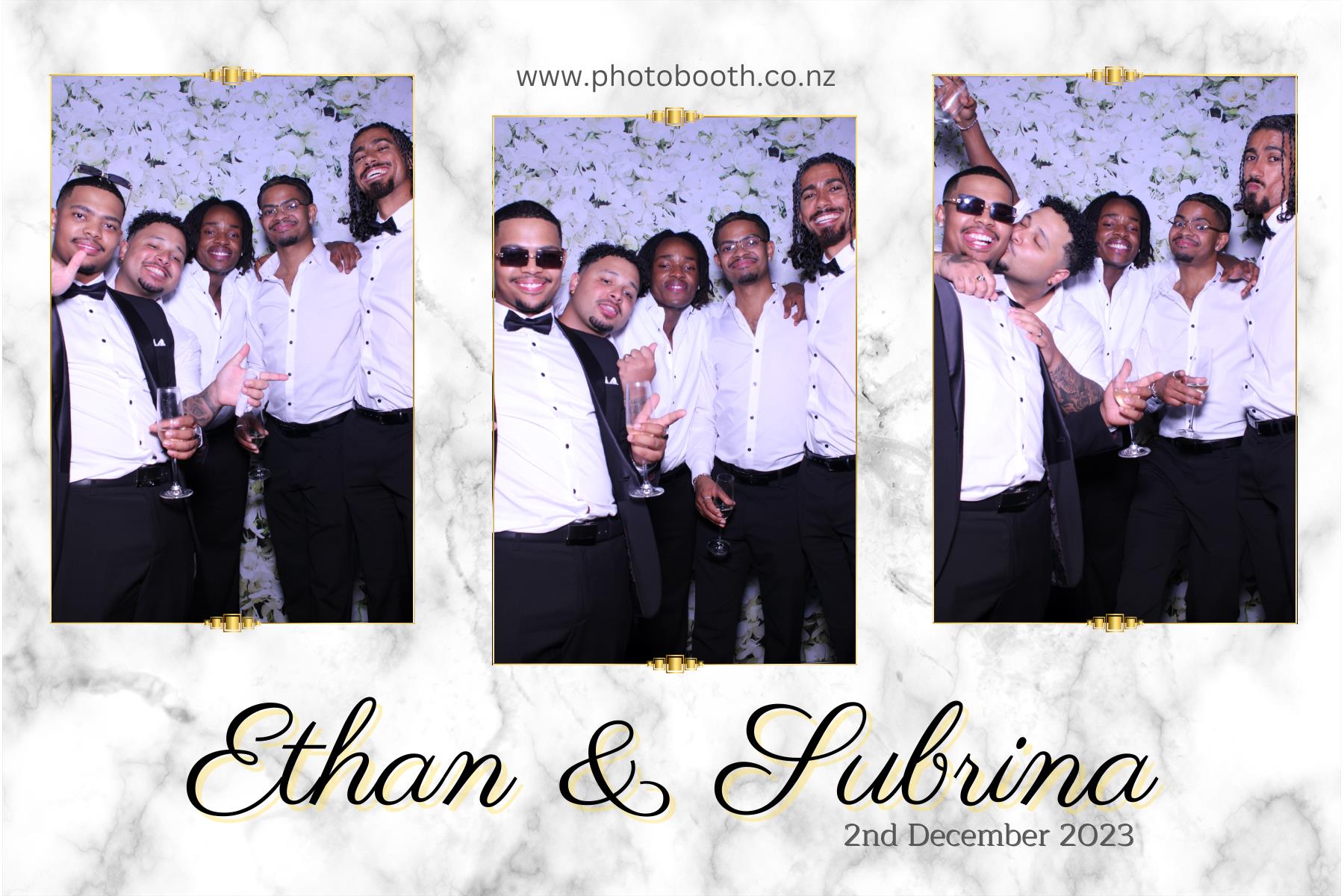 Ethan and Subrina's Wedding | View more photos from the event at gallery.photobooth.co.nz/u/SelfieCentral/Ethan-and-Subrinas-Wedding