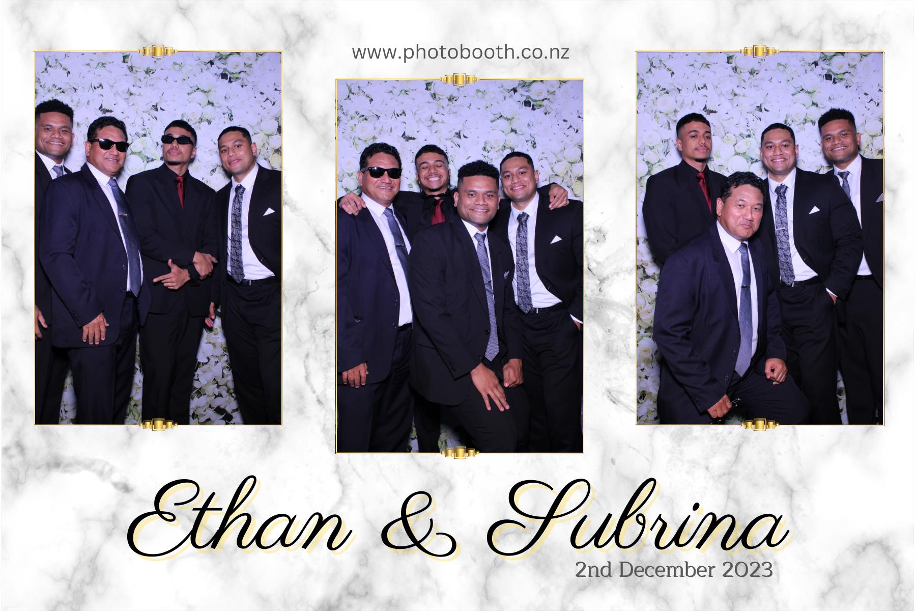 Ethan and Subrina's Wedding | View more photos from the event at gallery.photobooth.co.nz/u/SelfieCentral/Ethan-and-Subrinas-Wedding