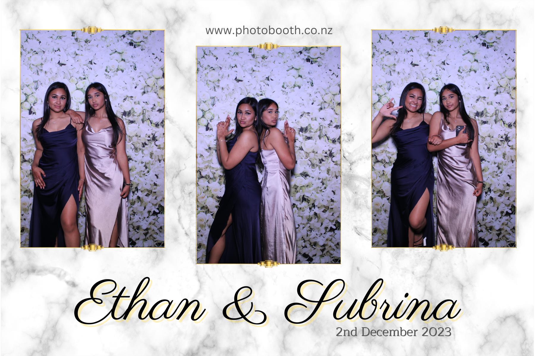 Ethan and Subrina's Wedding | View more photos from the event at gallery.photobooth.co.nz/u/SelfieCentral/Ethan-and-Subrinas-Wedding