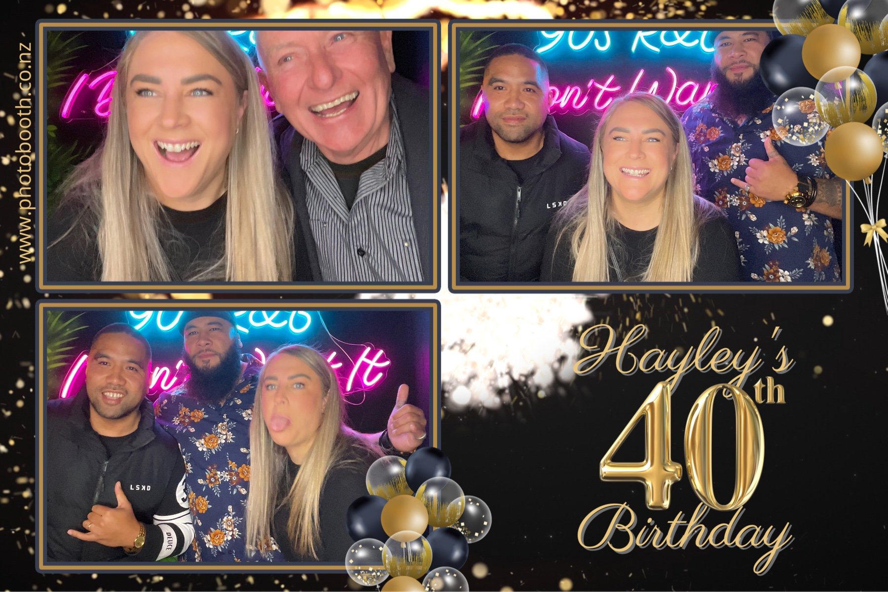 Hayley's 40th | View more photos from the event at gallery.photobooth.co.nz/u/SelfieCentral/Hayleys-40th