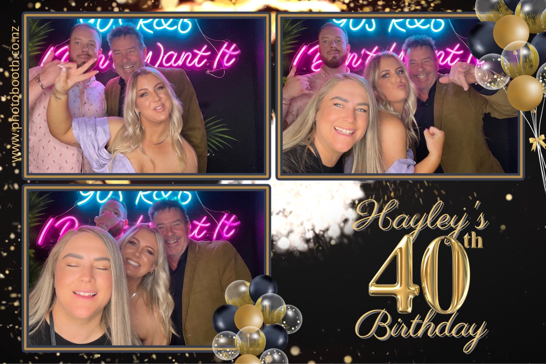 Hayley's 40th | View more photos from the event at gallery.photobooth.co.nz/u/SelfieCentral/Hayleys-40th