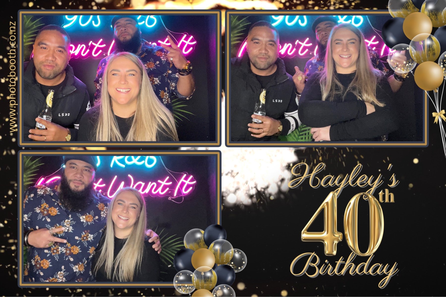 Hayley's 40th | View more photos from the event at gallery.photobooth.co.nz/u/SelfieCentral/Hayleys-40th