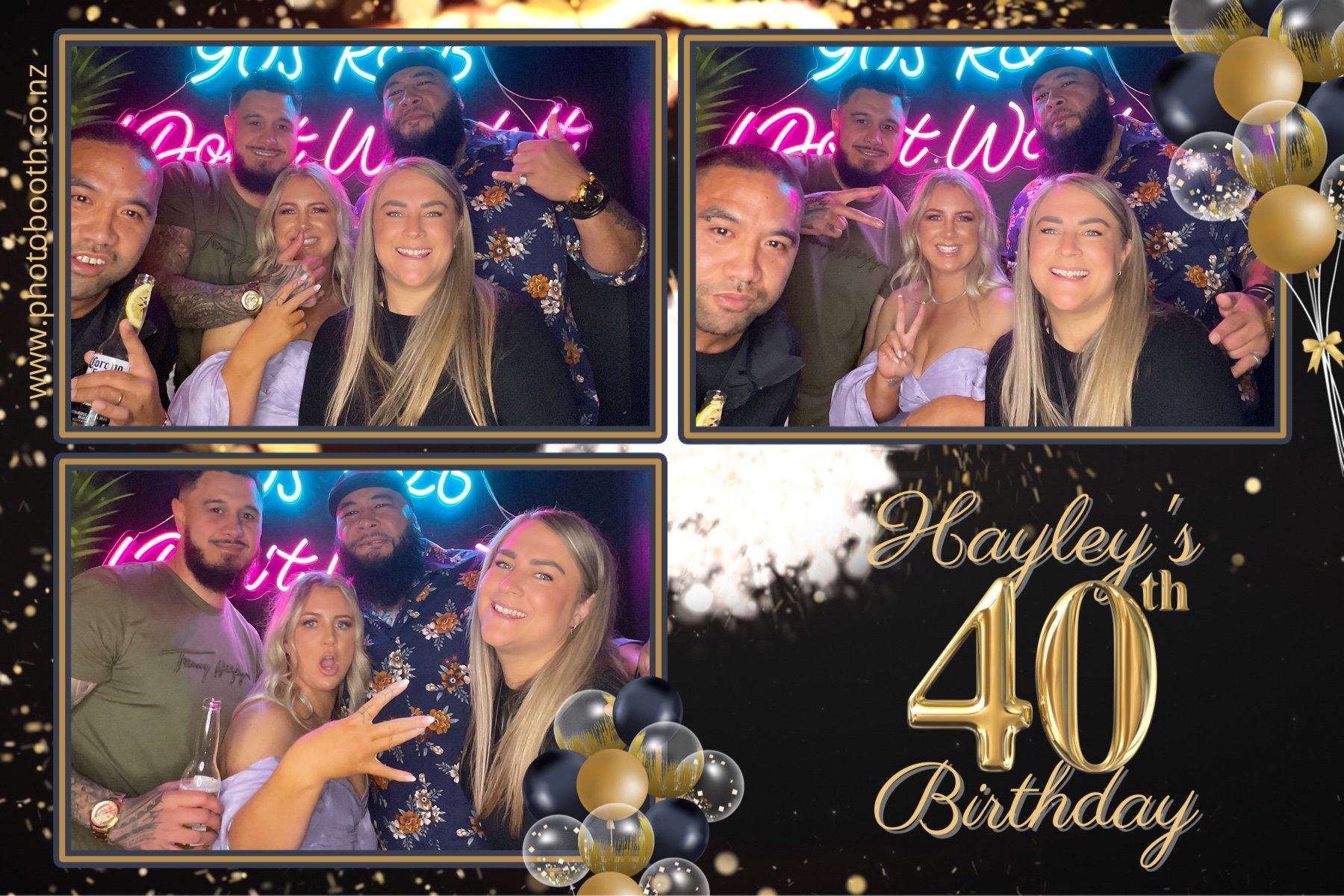 Hayley's 40th | View more photos from the event at gallery.photobooth.co.nz/u/SelfieCentral/Hayleys-40th