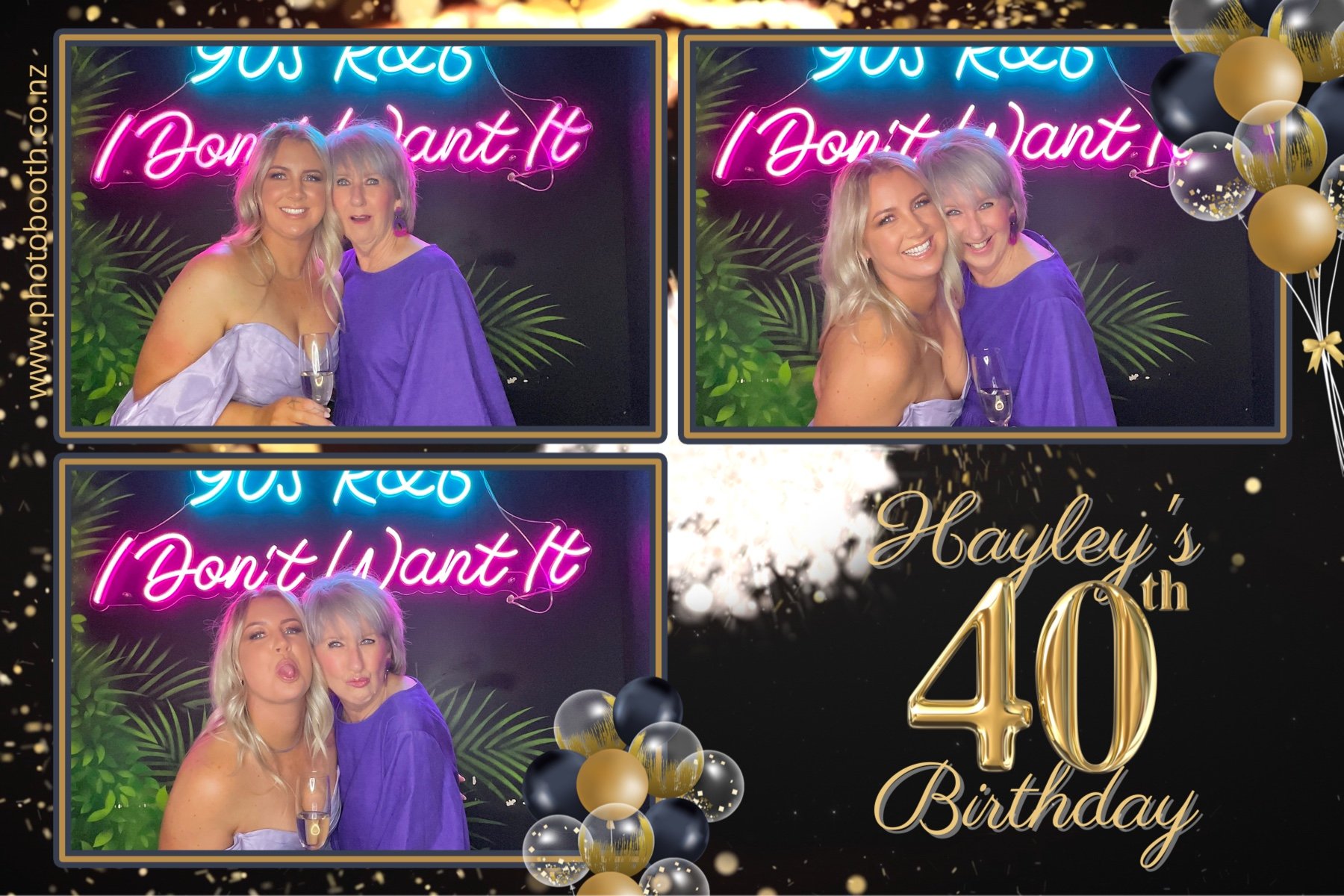 Hayley's 40th | View more photos from the event at gallery.photobooth.co.nz/u/SelfieCentral/Hayleys-40th