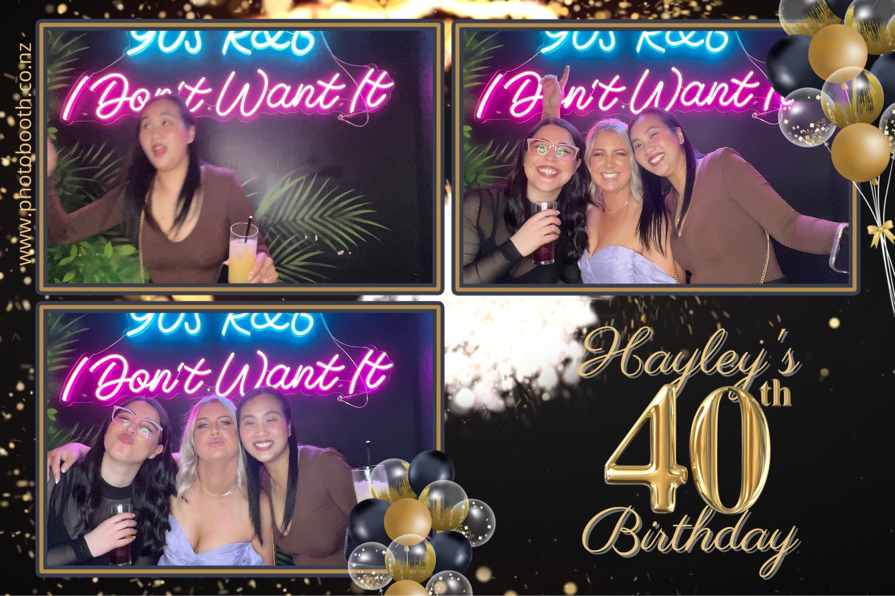 Hayley's 40th | View more photos from the event at gallery.photobooth.co.nz/u/SelfieCentral/Hayleys-40th