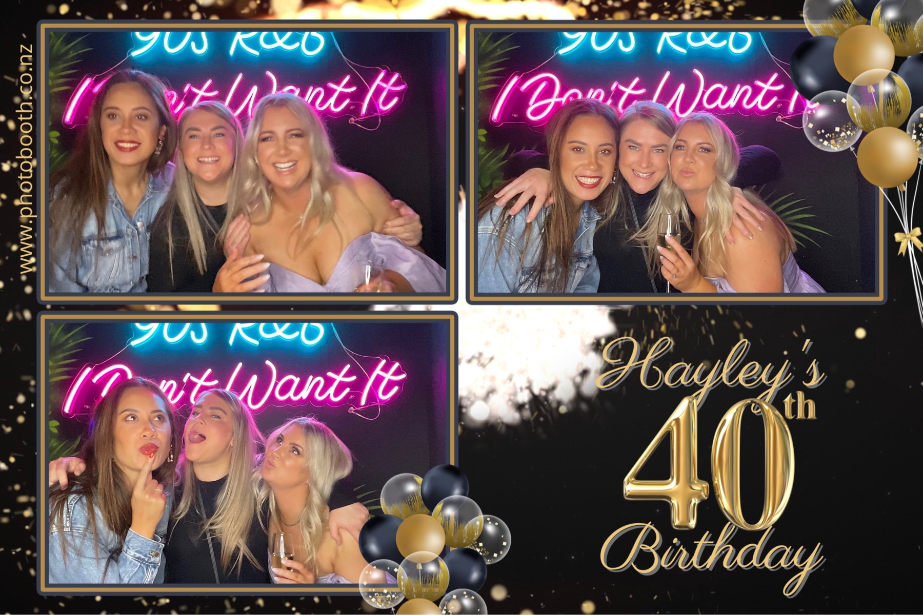 Hayley's 40th | View more photos from the event at gallery.photobooth.co.nz/u/SelfieCentral/Hayleys-40th