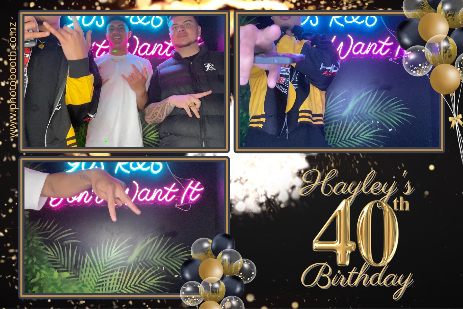 Hayley's 40th | View more photos from the event at gallery.photobooth.co.nz/u/SelfieCentral/Hayleys-40th