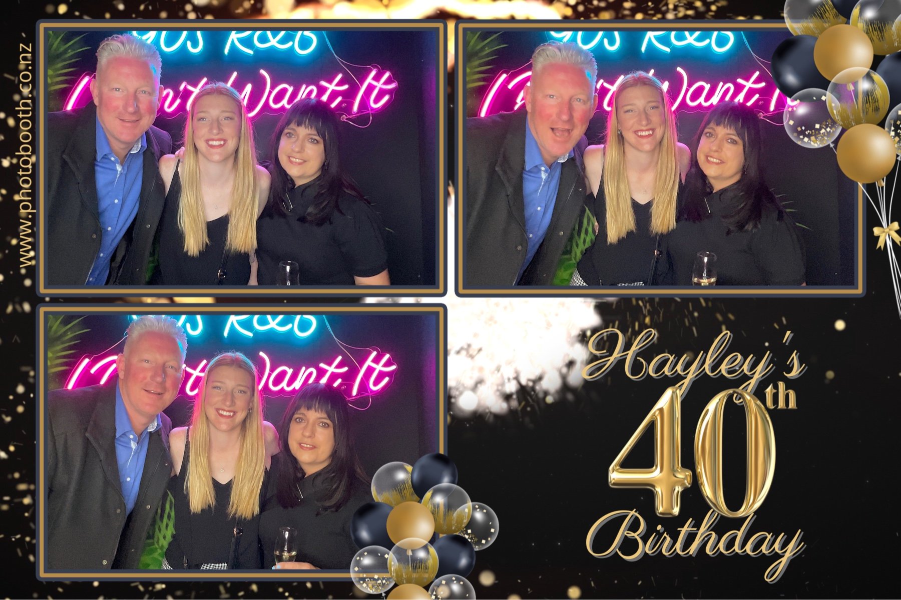 Hayley's 40th | View more photos from the event at gallery.photobooth.co.nz/u/SelfieCentral/Hayleys-40th