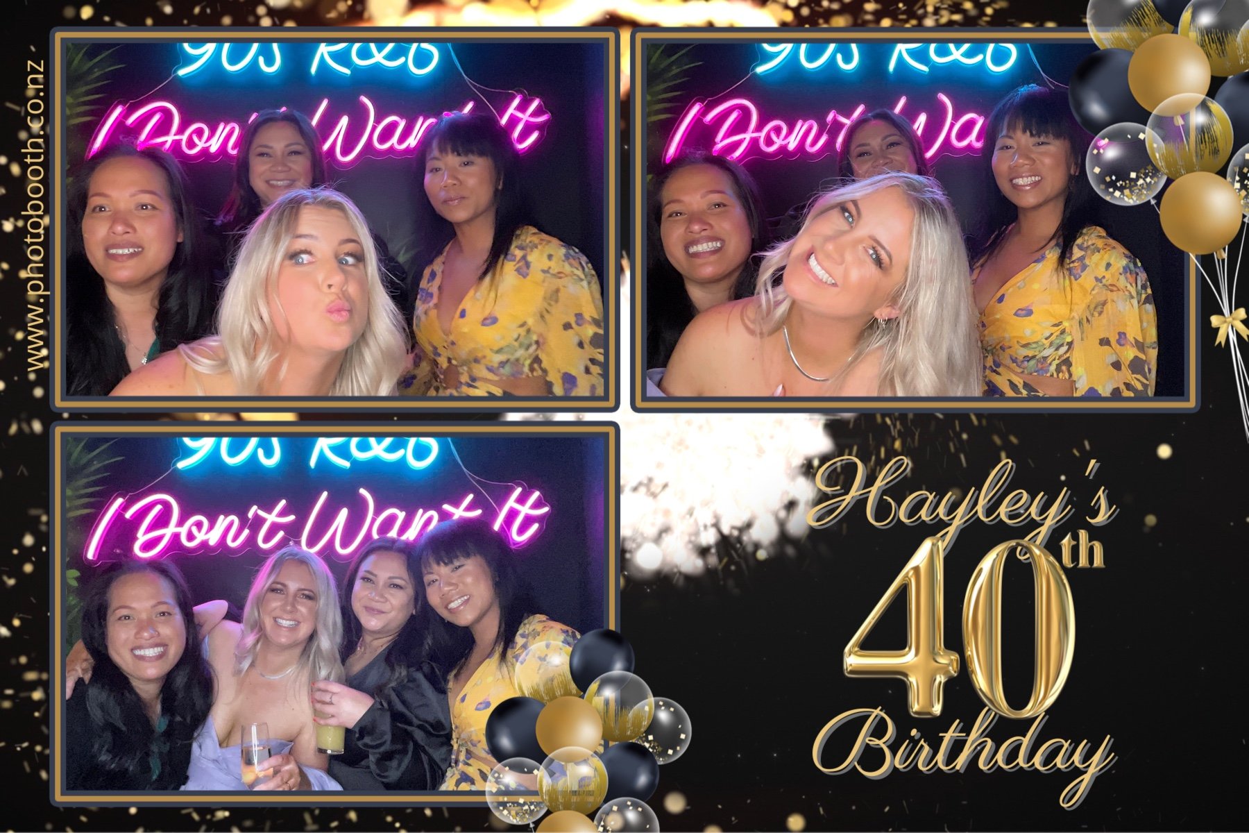 Hayley's 40th | View more photos from the event at gallery.photobooth.co.nz/u/SelfieCentral/Hayleys-40th