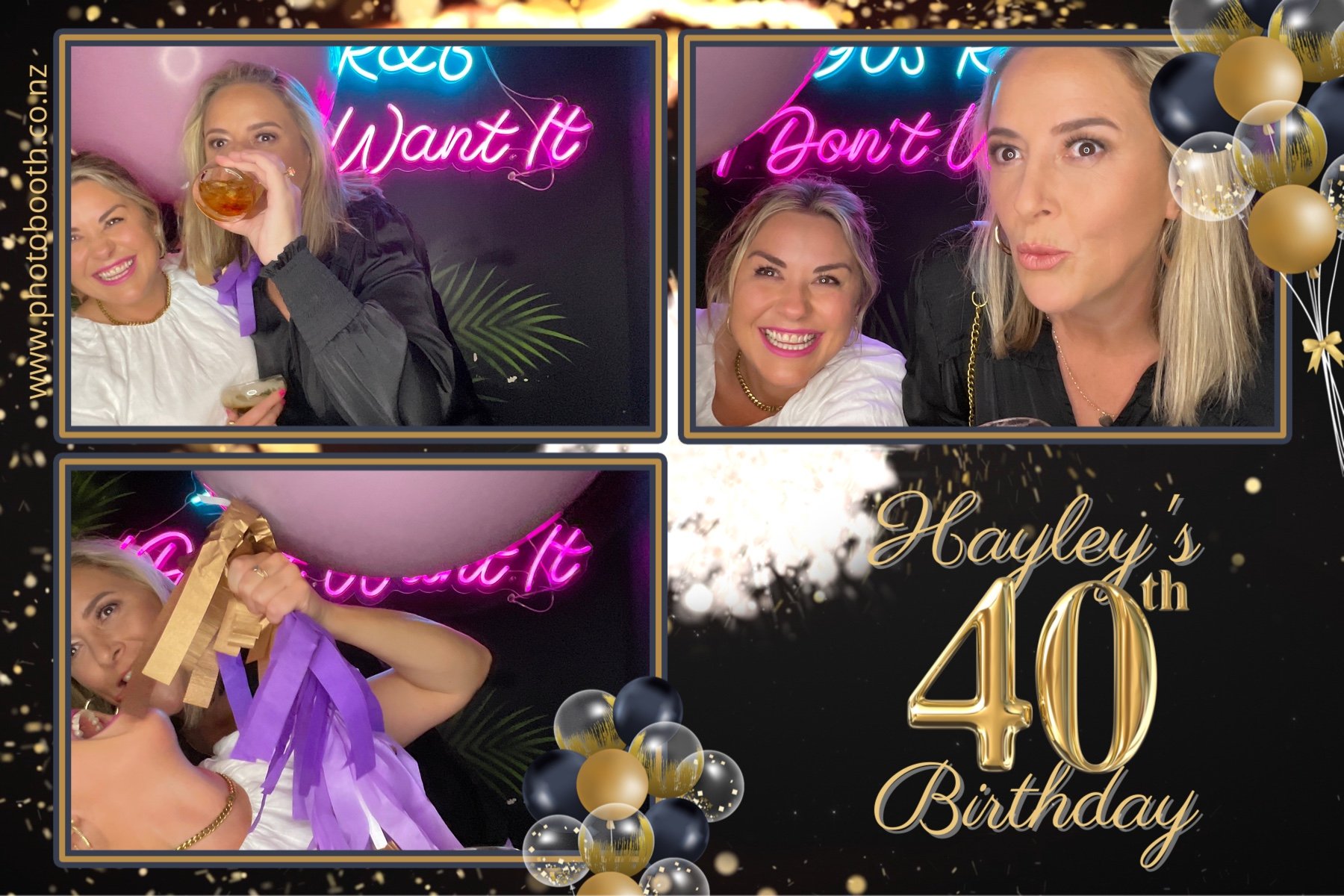 Hayley's 40th | View more photos from the event at gallery.photobooth.co.nz/u/SelfieCentral/Hayleys-40th