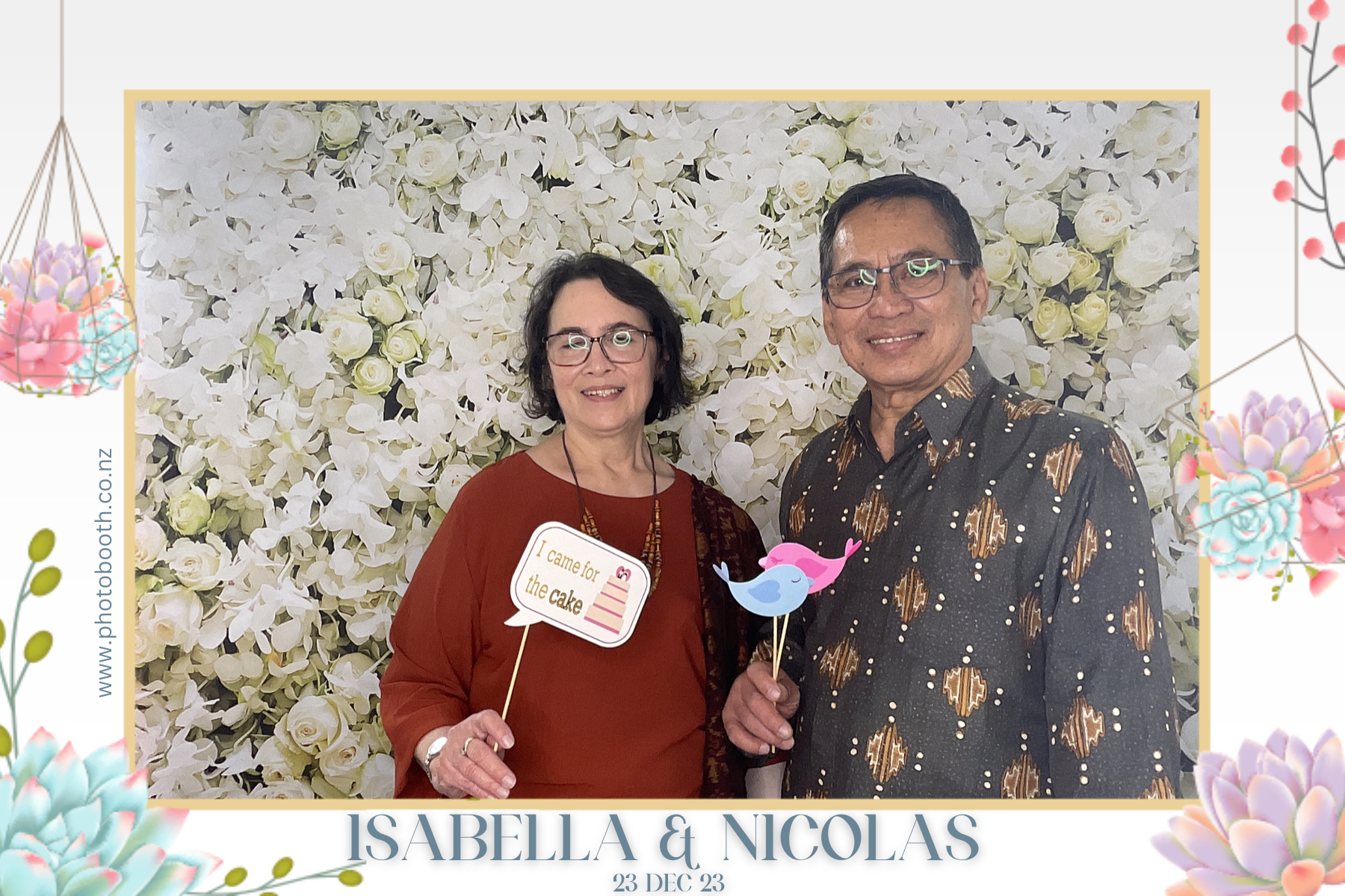 Isabella & Nicolas's Wedding | View more photos from the event at gallery.photobooth.co.nz/u/SelfieCentral/Isabella-Nicolass-Wedding