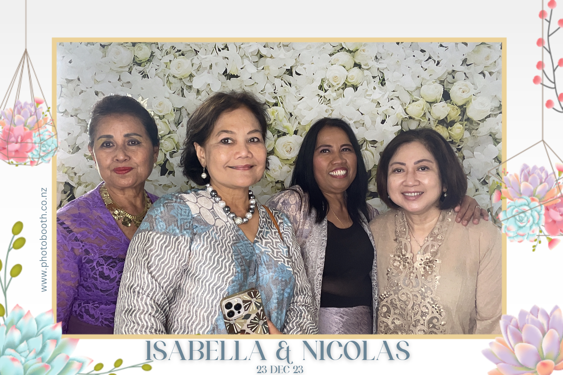 Isabella & Nicolas's Wedding | View more photos from the event at gallery.photobooth.co.nz/u/SelfieCentral/Isabella-Nicolass-Wedding