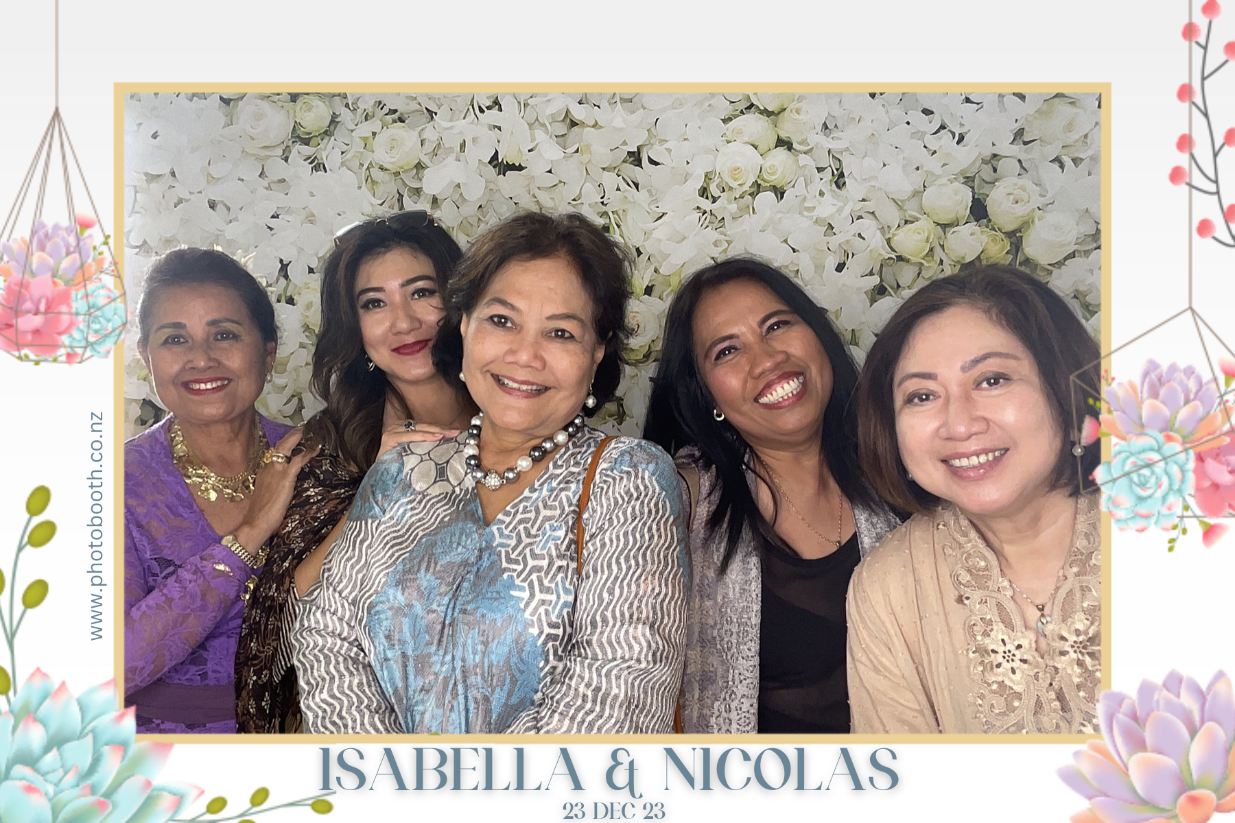 Isabella & Nicolas's Wedding | View more photos from the event at gallery.photobooth.co.nz/u/SelfieCentral/Isabella-Nicolass-Wedding