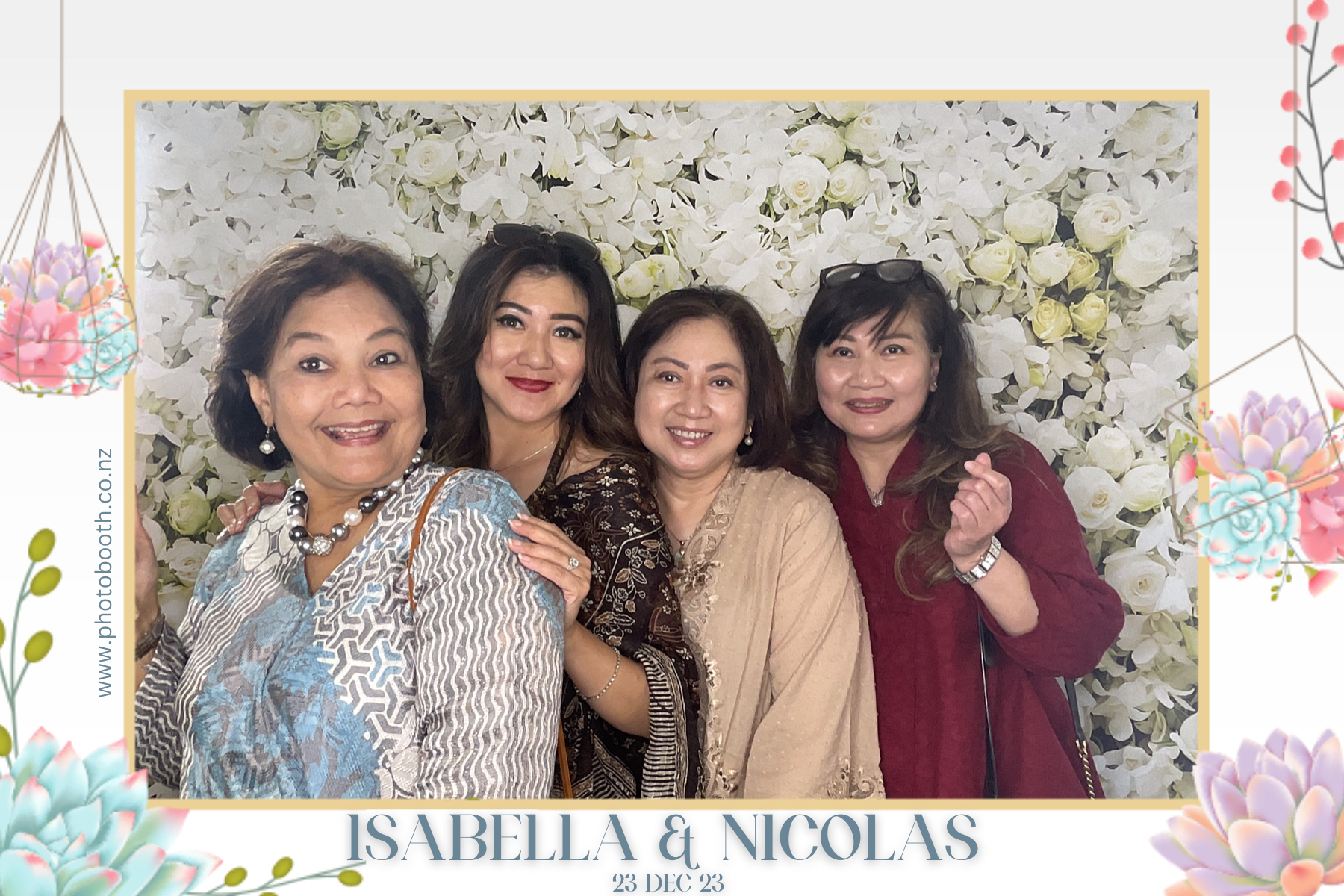Isabella & Nicolas's Wedding | View more photos from the event at gallery.photobooth.co.nz/u/SelfieCentral/Isabella-Nicolass-Wedding