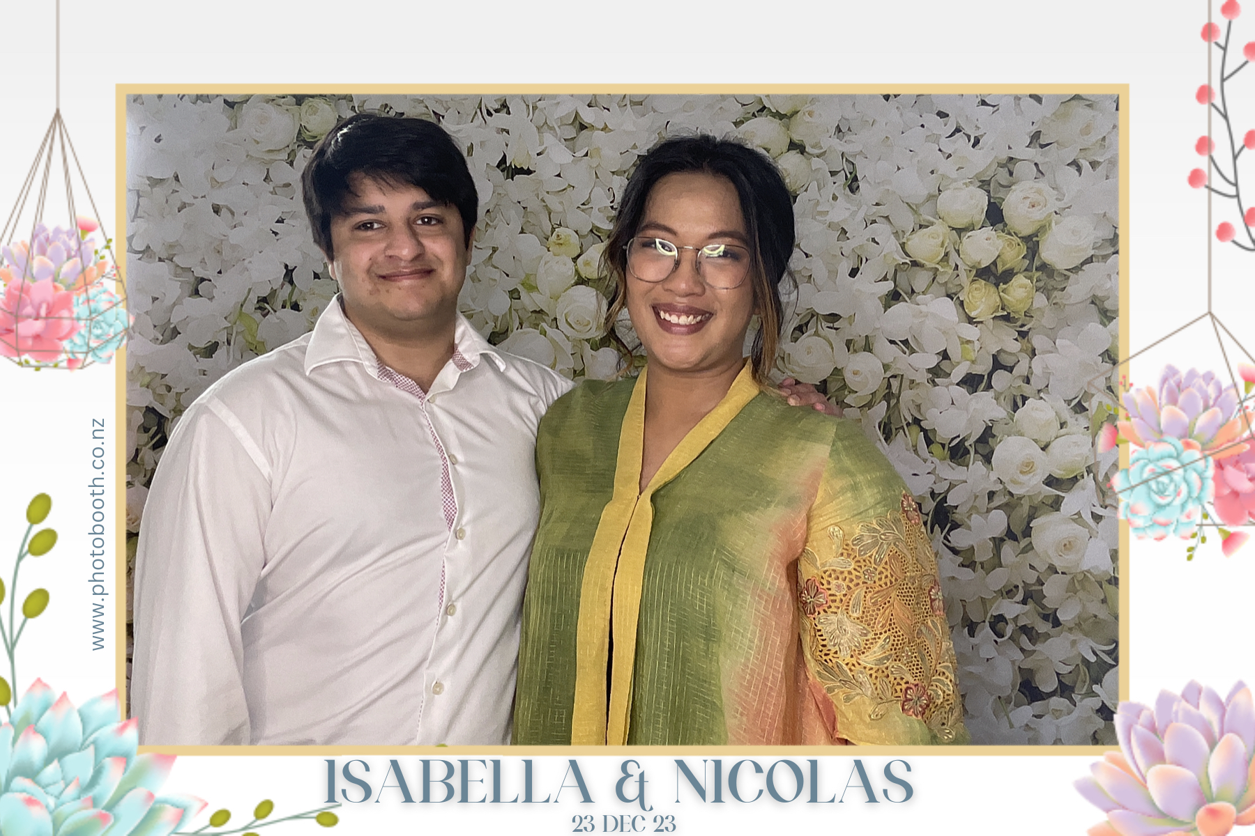 Isabella & Nicolas's Wedding | View more photos from the event at gallery.photobooth.co.nz/u/SelfieCentral/Isabella-Nicolass-Wedding