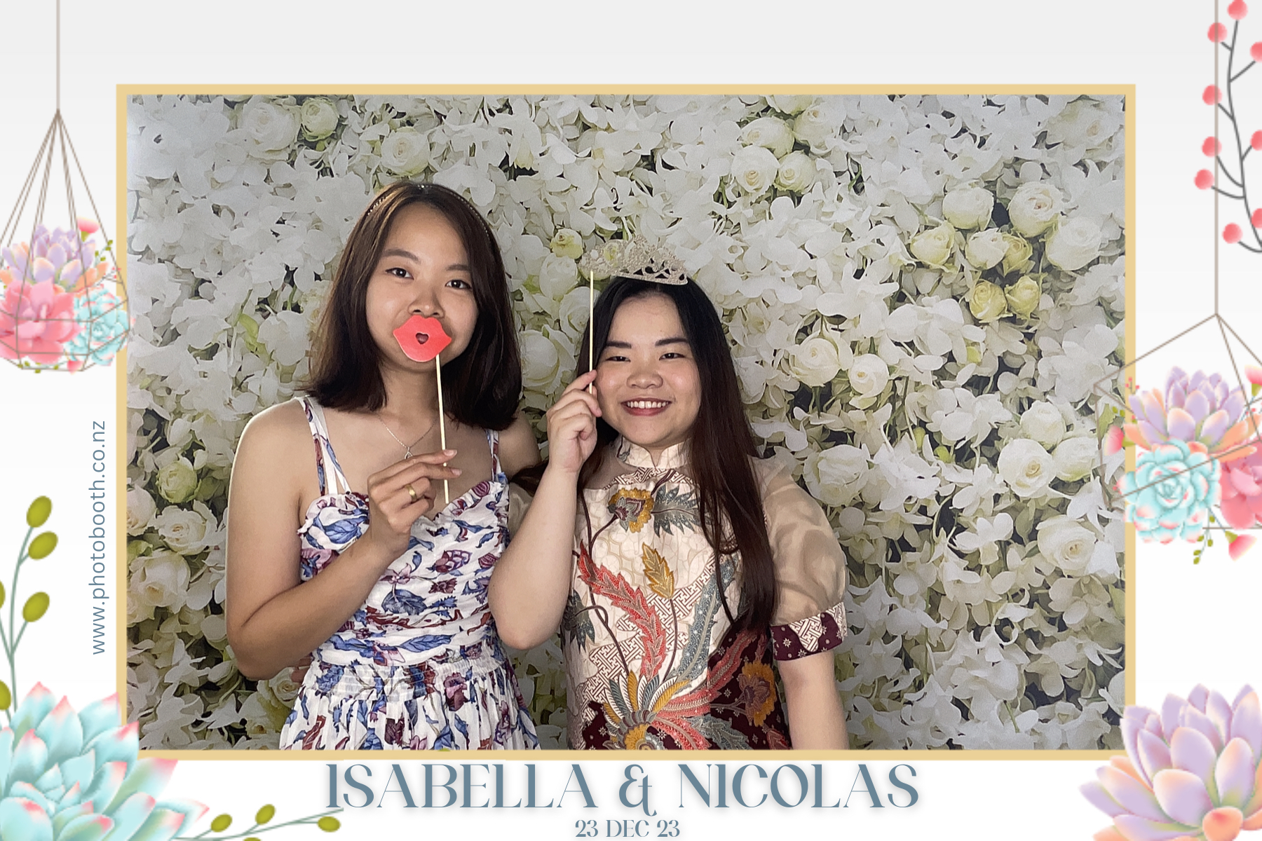 Isabella & Nicolas's Wedding | View more photos from the event at gallery.photobooth.co.nz/u/SelfieCentral/Isabella-Nicolass-Wedding