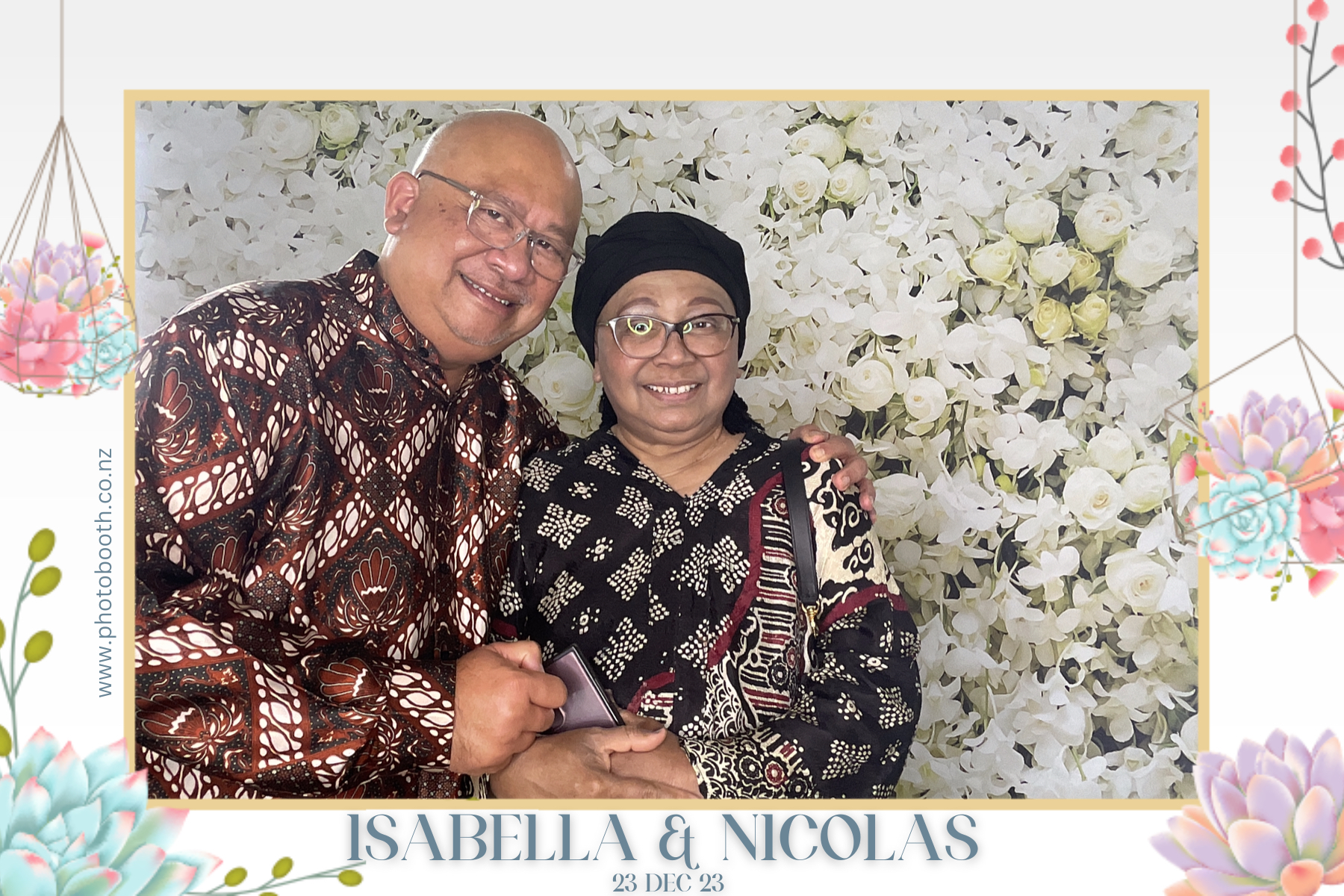 Isabella & Nicolas's Wedding | View more photos from the event at gallery.photobooth.co.nz/u/SelfieCentral/Isabella-Nicolass-Wedding