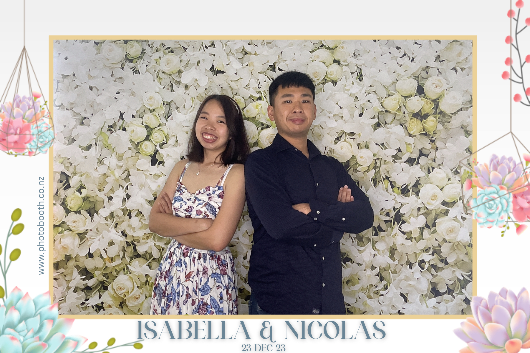 Isabella & Nicolas's Wedding | View more photos from the event at gallery.photobooth.co.nz/u/SelfieCentral/Isabella-Nicolass-Wedding