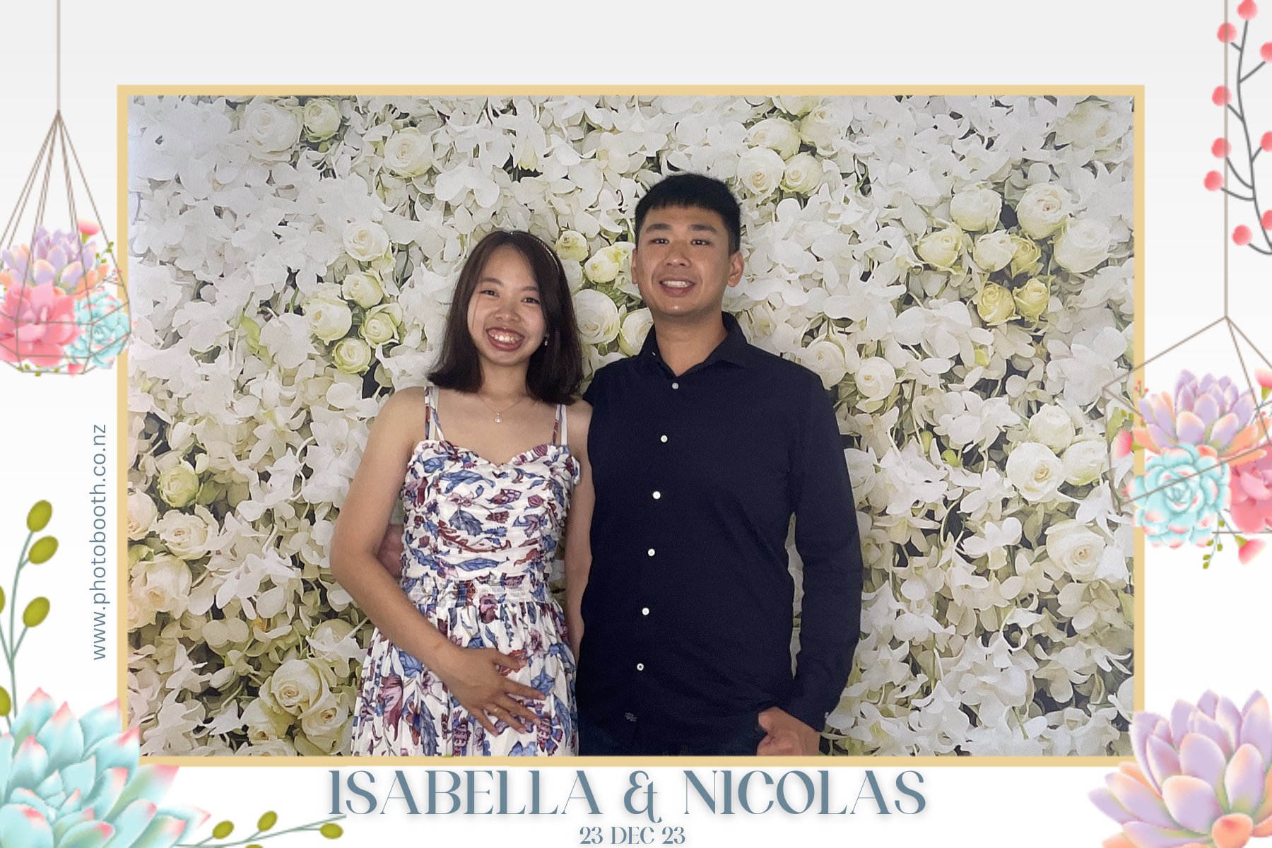 Isabella & Nicolas's Wedding | View more photos from the event at gallery.photobooth.co.nz/u/SelfieCentral/Isabella-Nicolass-Wedding