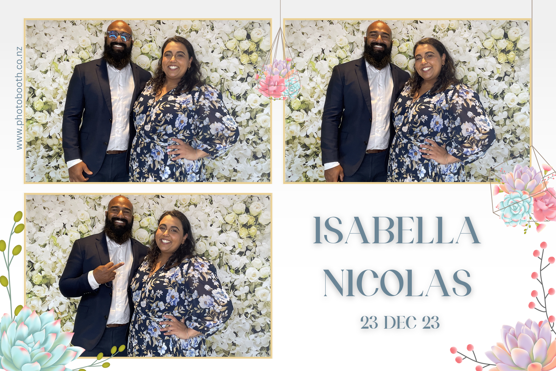 Isabella & Nicolas's Wedding | View more photos from the event at gallery.photobooth.co.nz/u/SelfieCentral/Isabella-Nicolass-Wedding