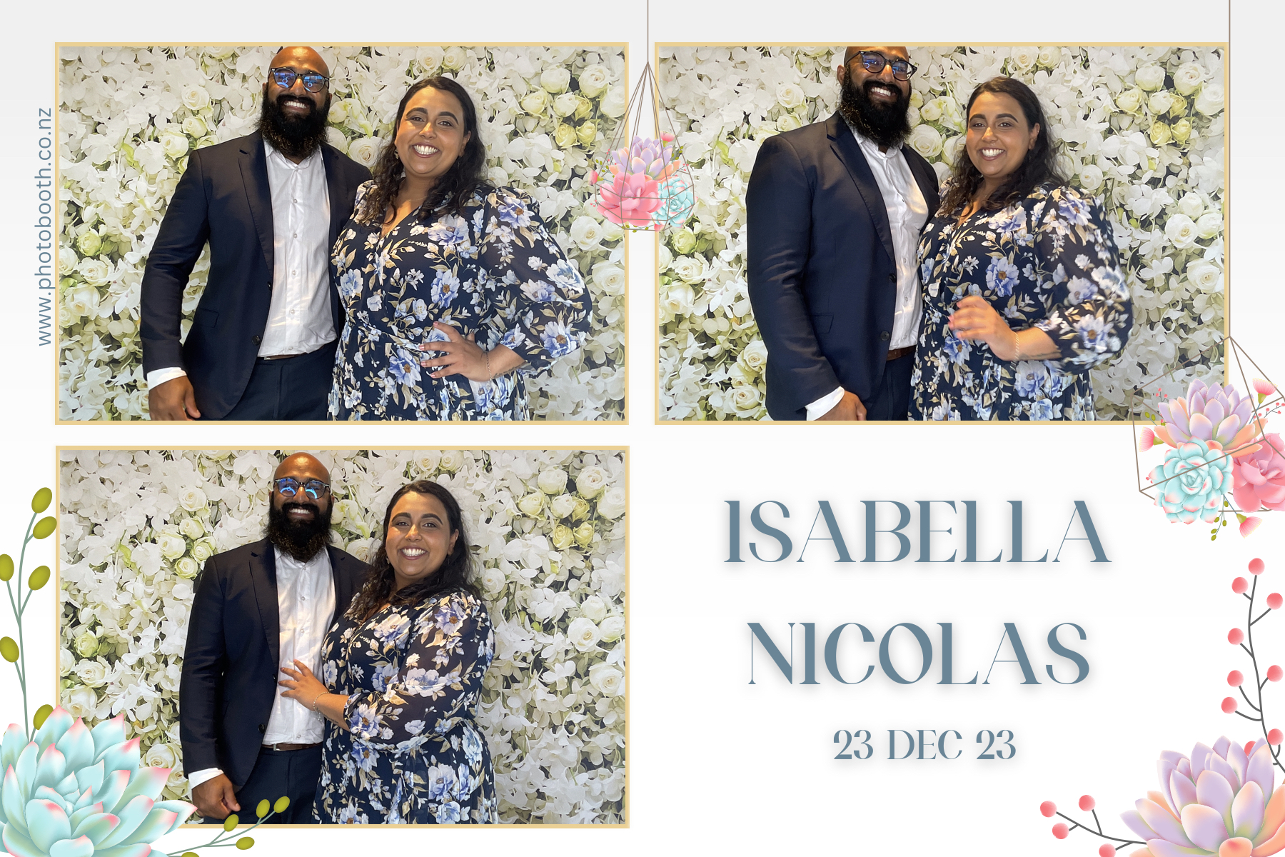 Isabella & Nicolas's Wedding | View more photos from the event at gallery.photobooth.co.nz/u/SelfieCentral/Isabella-Nicolass-Wedding
