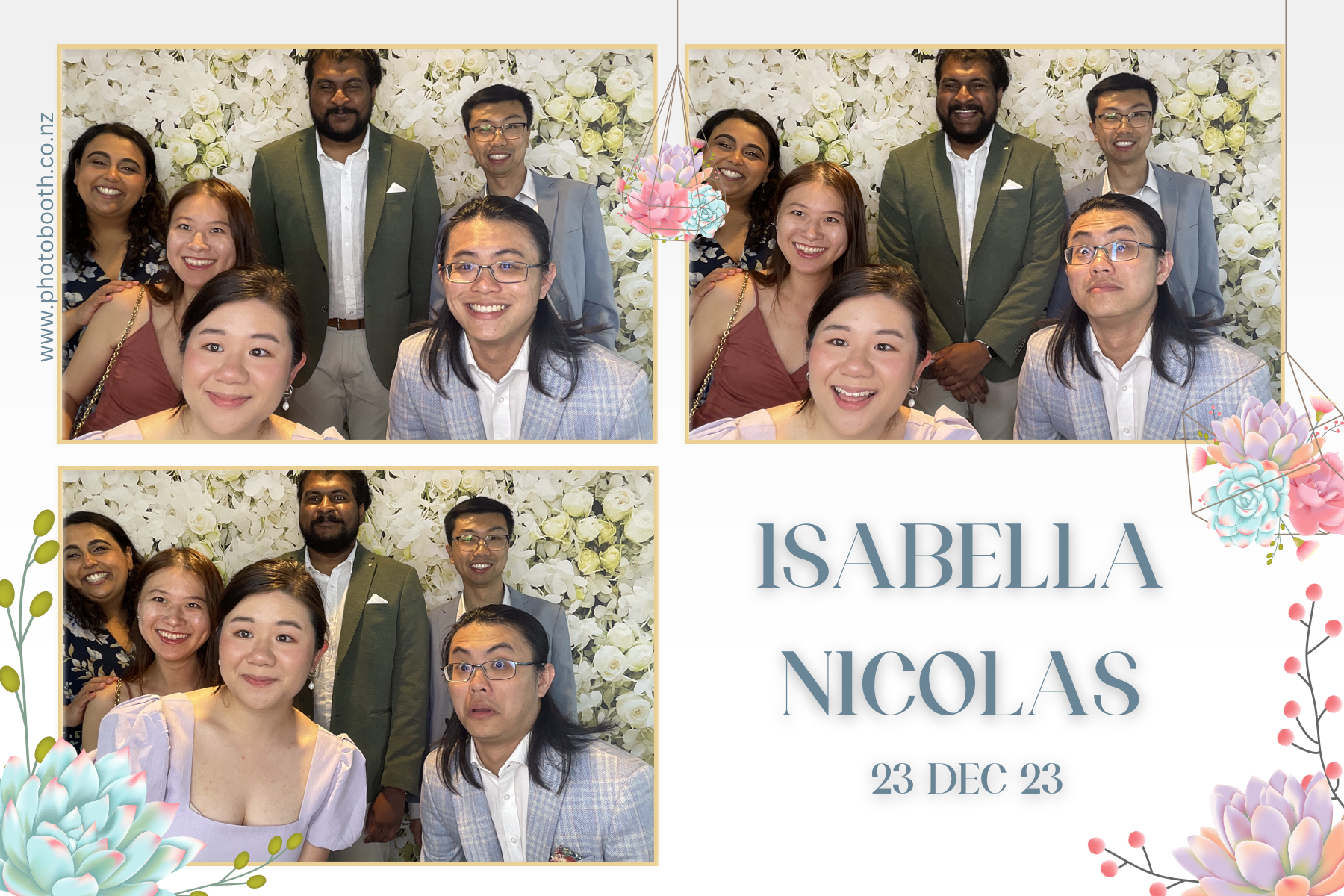 Isabella & Nicolas's Wedding | View more photos from the event at gallery.photobooth.co.nz/u/SelfieCentral/Isabella-Nicolass-Wedding