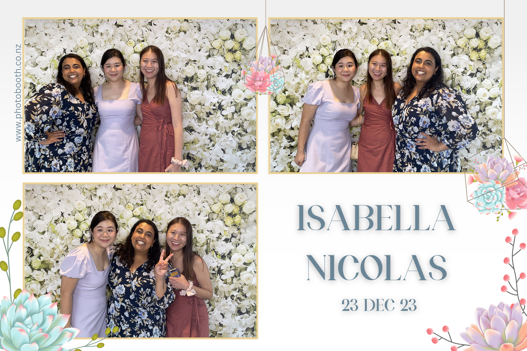 Isabella & Nicolas's Wedding | View more photos from the event at gallery.photobooth.co.nz/u/SelfieCentral/Isabella-Nicolass-Wedding