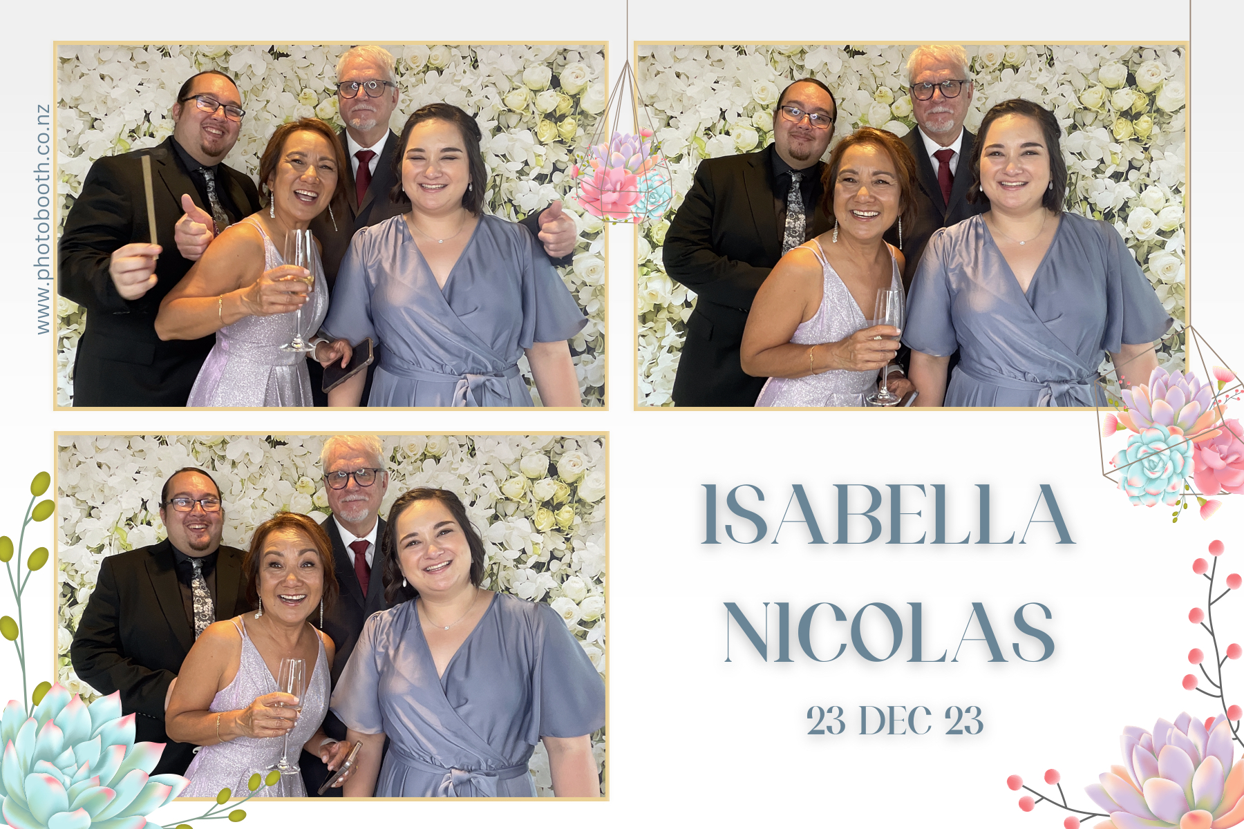 Isabella & Nicolas's Wedding | View more photos from the event at gallery.photobooth.co.nz/u/SelfieCentral/Isabella-Nicolass-Wedding
