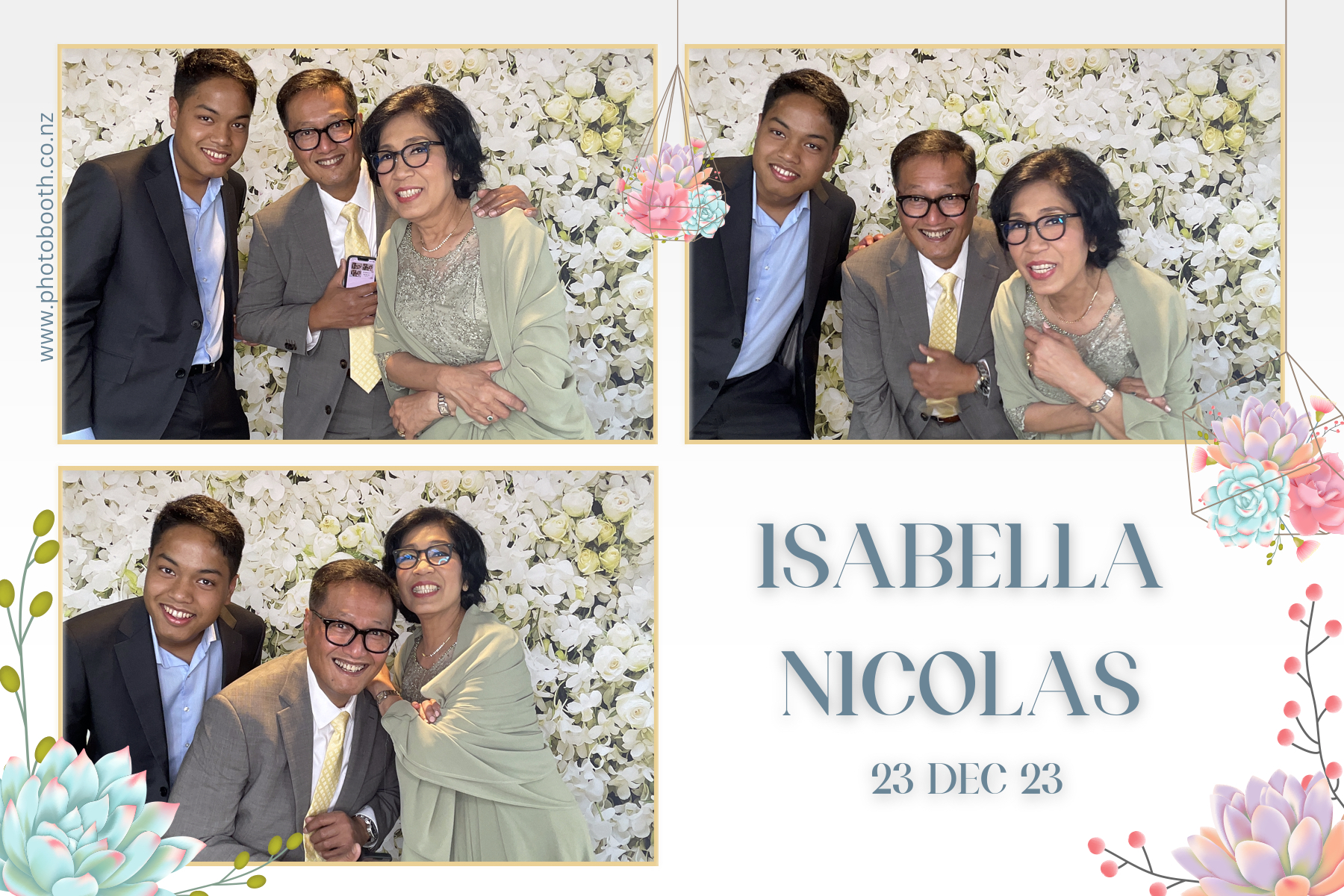 Isabella & Nicolas's Wedding | View more photos from the event at gallery.photobooth.co.nz/u/SelfieCentral/Isabella-Nicolass-Wedding