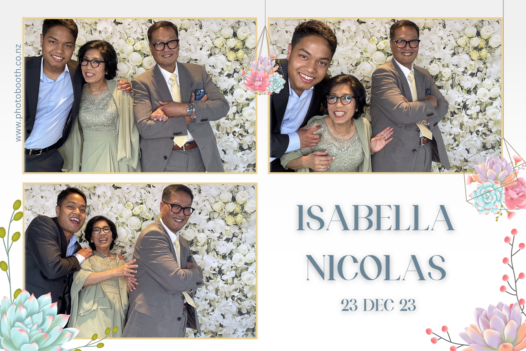 Isabella & Nicolas's Wedding | View more photos from the event at gallery.photobooth.co.nz/u/SelfieCentral/Isabella-Nicolass-Wedding