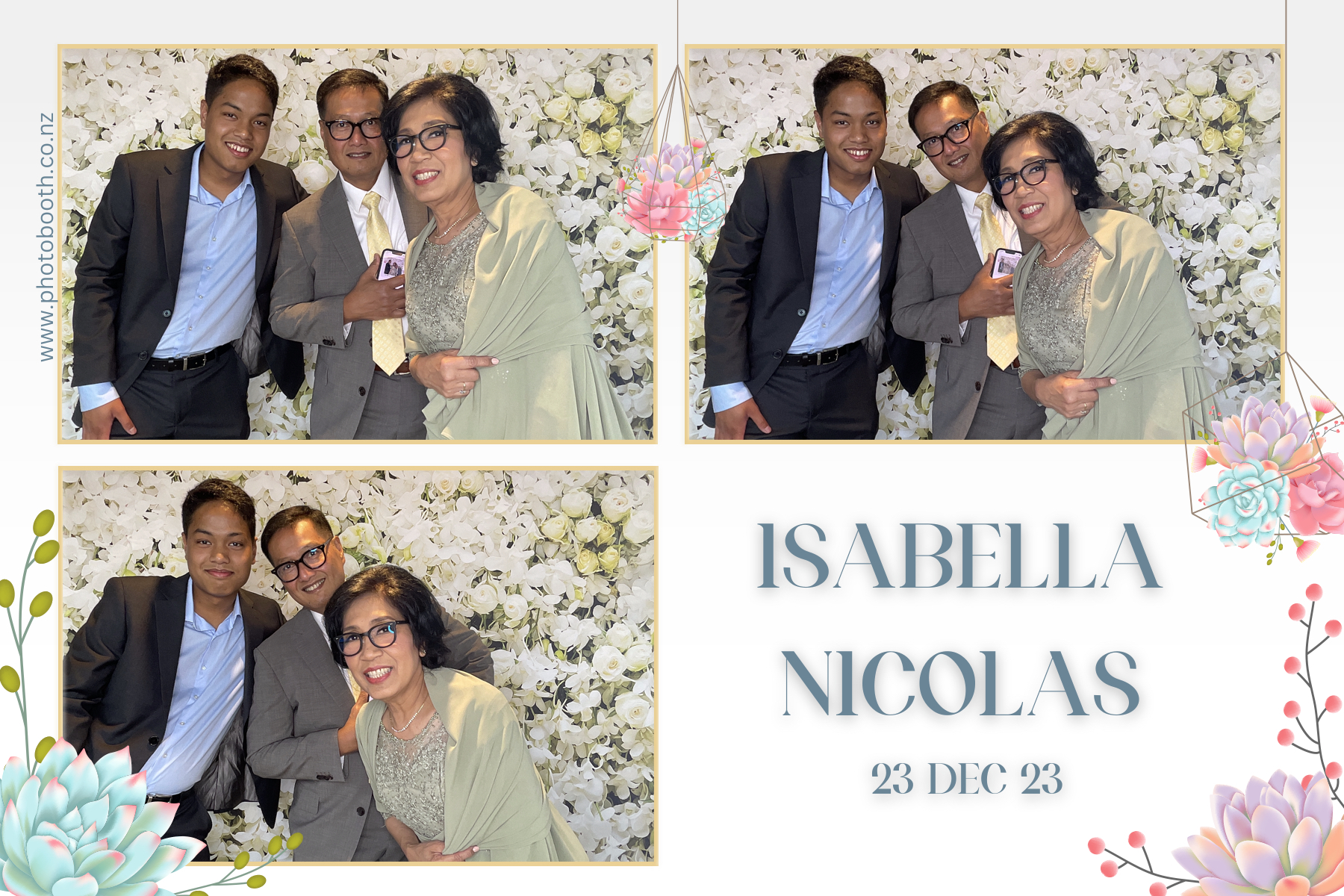 Isabella & Nicolas's Wedding | View more photos from the event at gallery.photobooth.co.nz/u/SelfieCentral/Isabella-Nicolass-Wedding