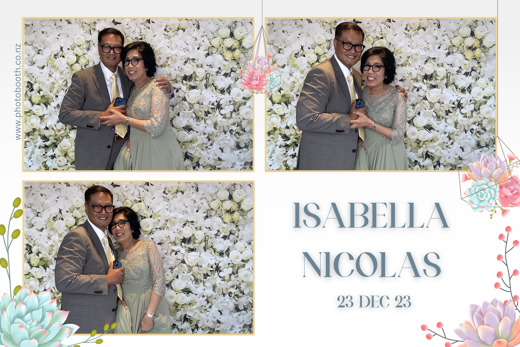 Isabella & Nicolas's Wedding | View more photos from the event at gallery.photobooth.co.nz/u/SelfieCentral/Isabella-Nicolass-Wedding