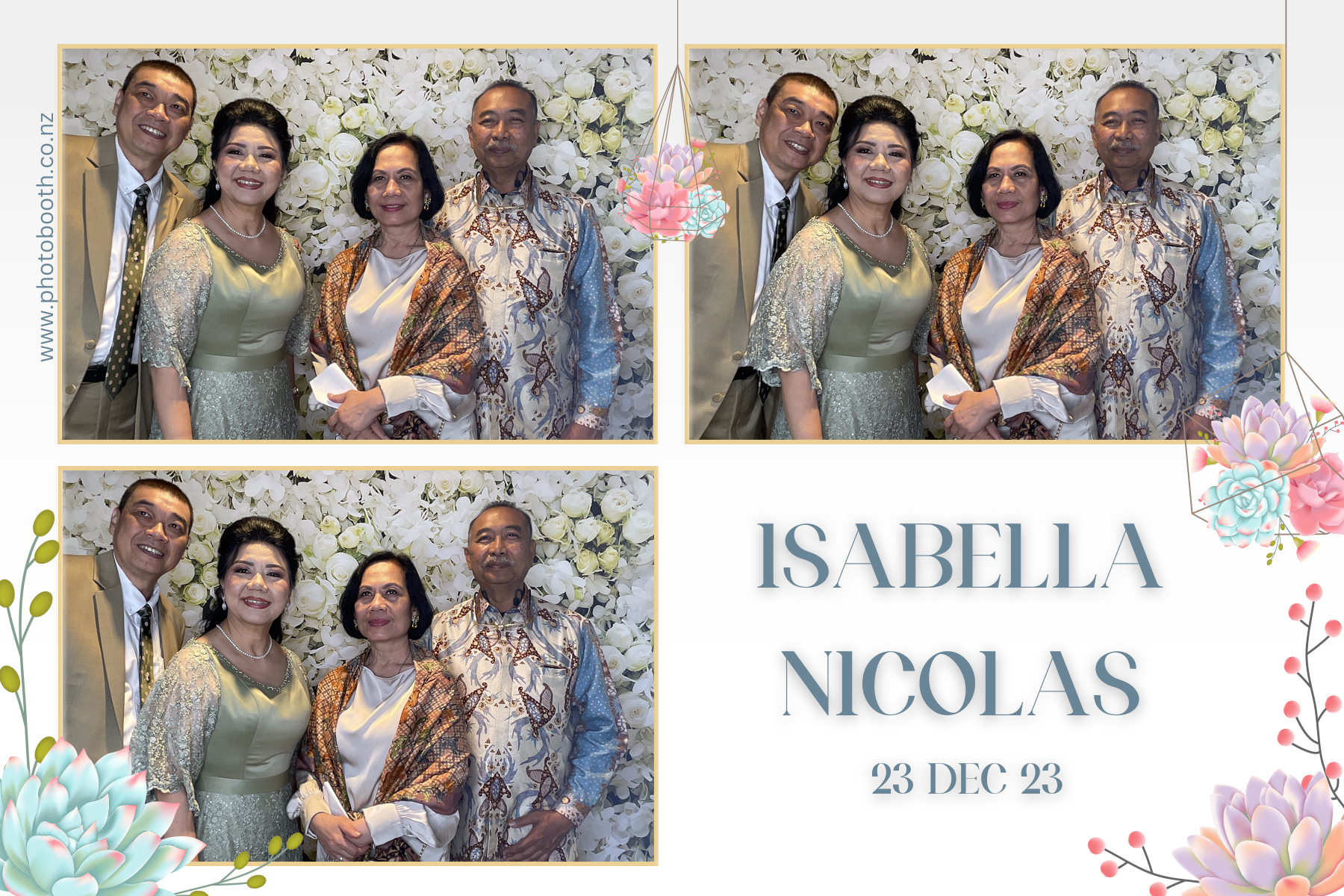 Isabella & Nicolas's Wedding | View more photos from the event at gallery.photobooth.co.nz/u/SelfieCentral/Isabella-Nicolass-Wedding