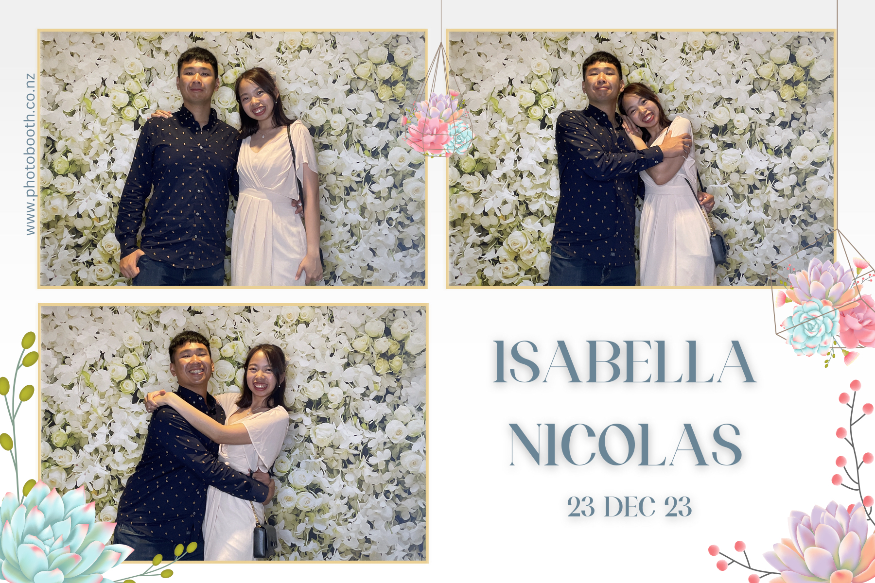 Isabella & Nicolas's Wedding | View more photos from the event at gallery.photobooth.co.nz/u/SelfieCentral/Isabella-Nicolass-Wedding