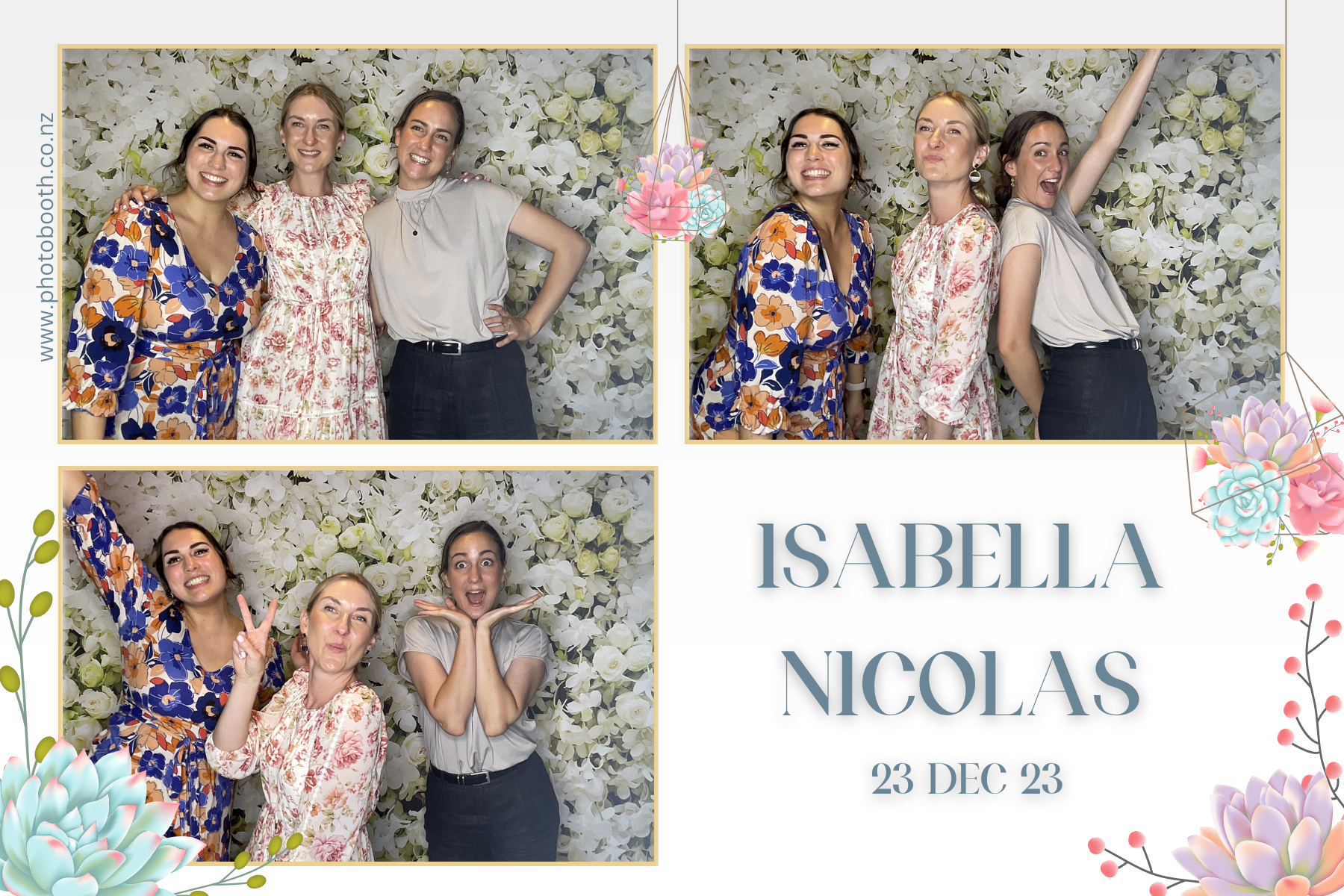 Isabella & Nicolas's Wedding | View more photos from the event at gallery.photobooth.co.nz/u/SelfieCentral/Isabella-Nicolass-Wedding