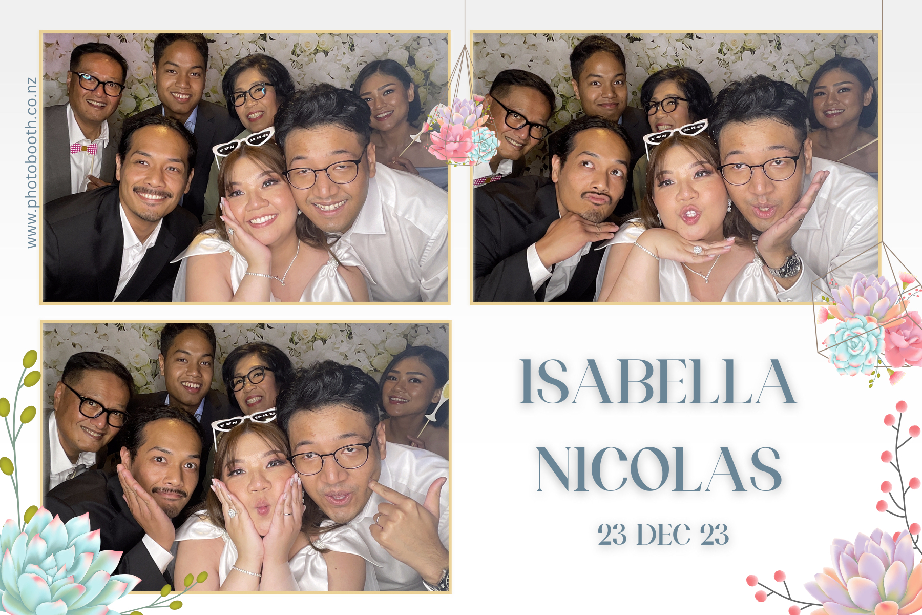 Isabella & Nicolas's Wedding | View more photos from the event at gallery.photobooth.co.nz/u/SelfieCentral/Isabella-Nicolass-Wedding