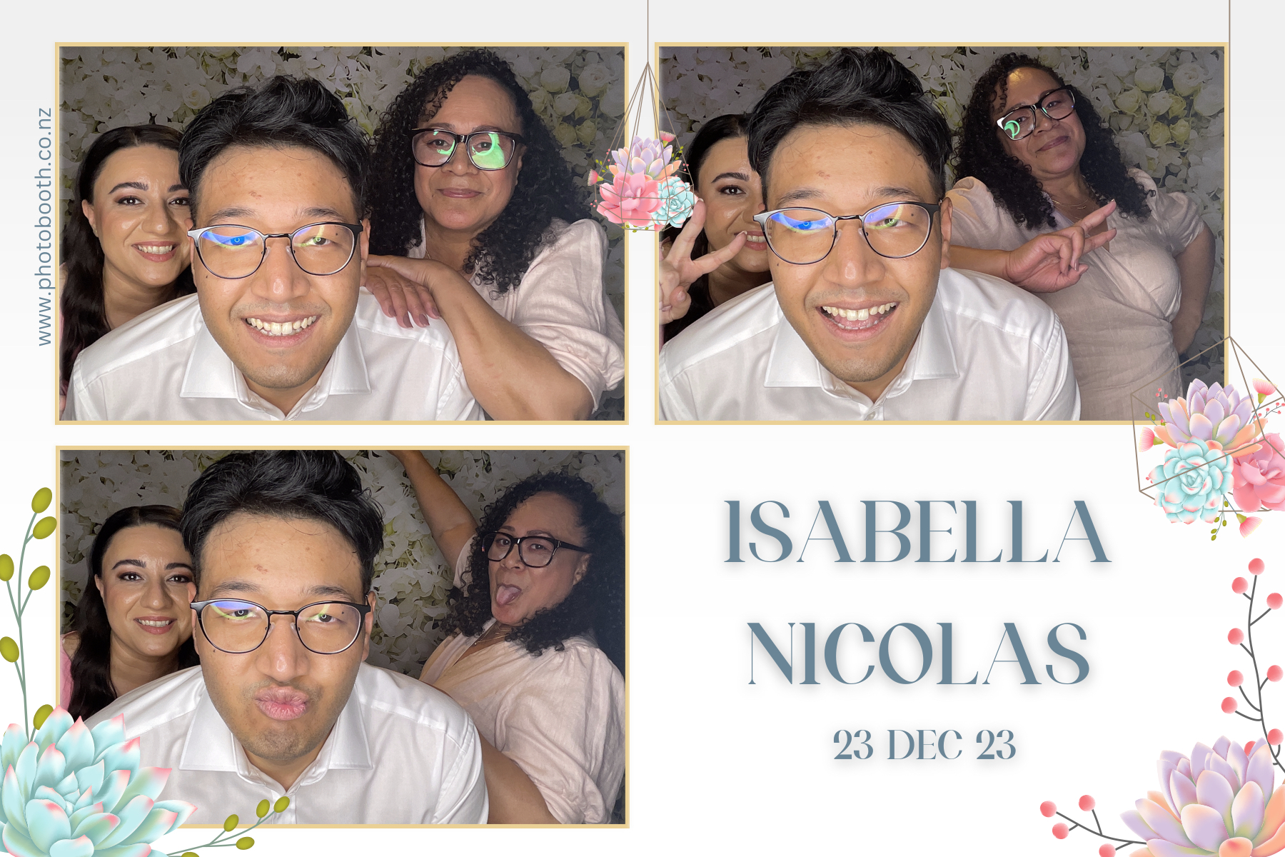Isabella & Nicolas's Wedding | View more photos from the event at gallery.photobooth.co.nz/u/SelfieCentral/Isabella-Nicolass-Wedding